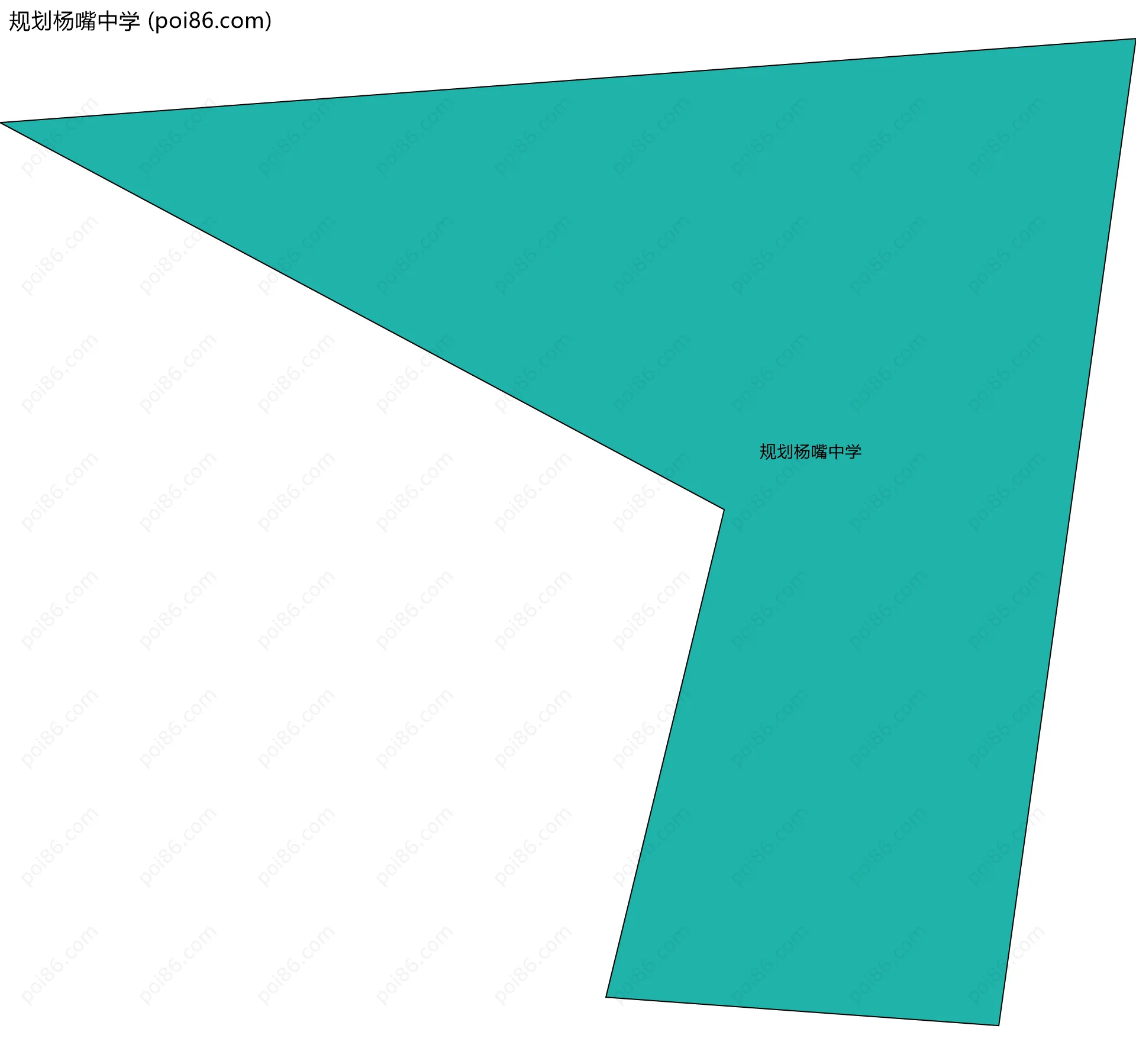 规划杨嘴中学边界地图