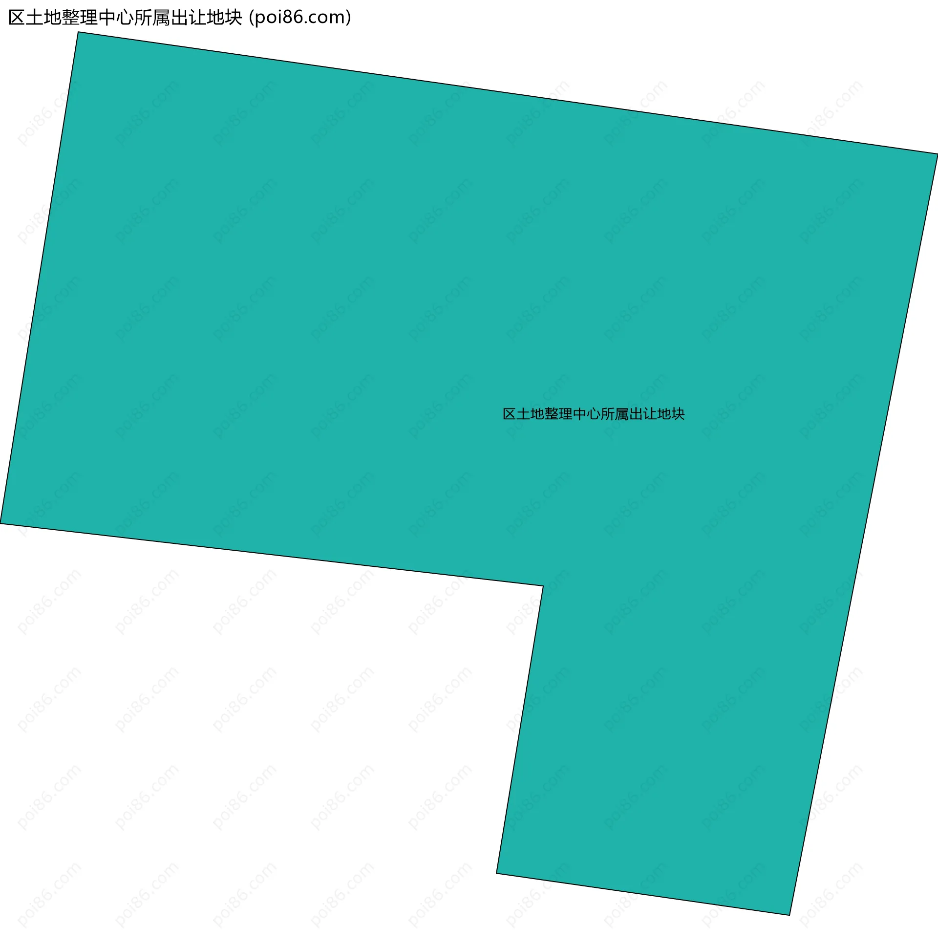 区土地整理中心所属出让地块边界地图