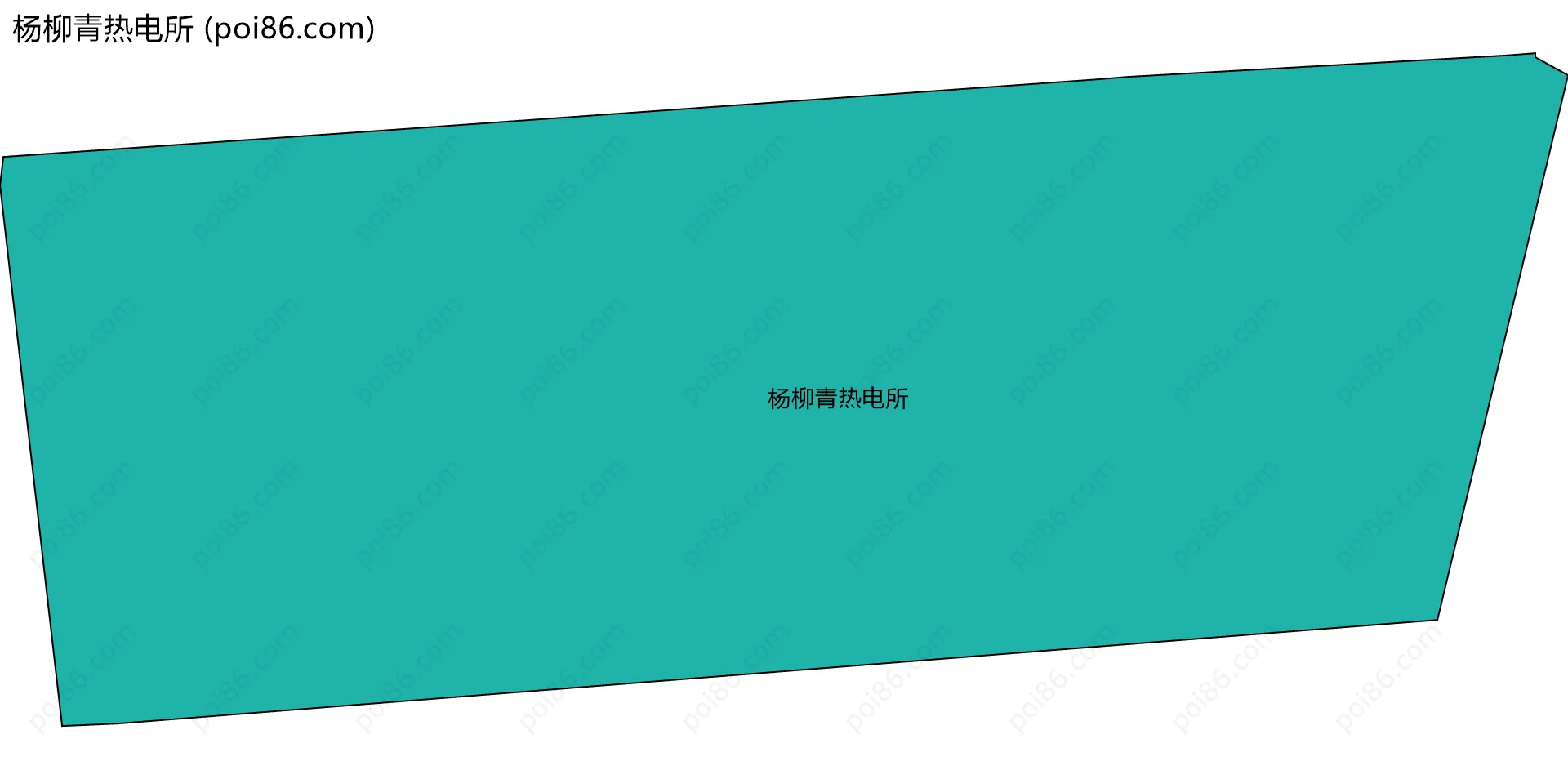 杨柳青热电所边界地图