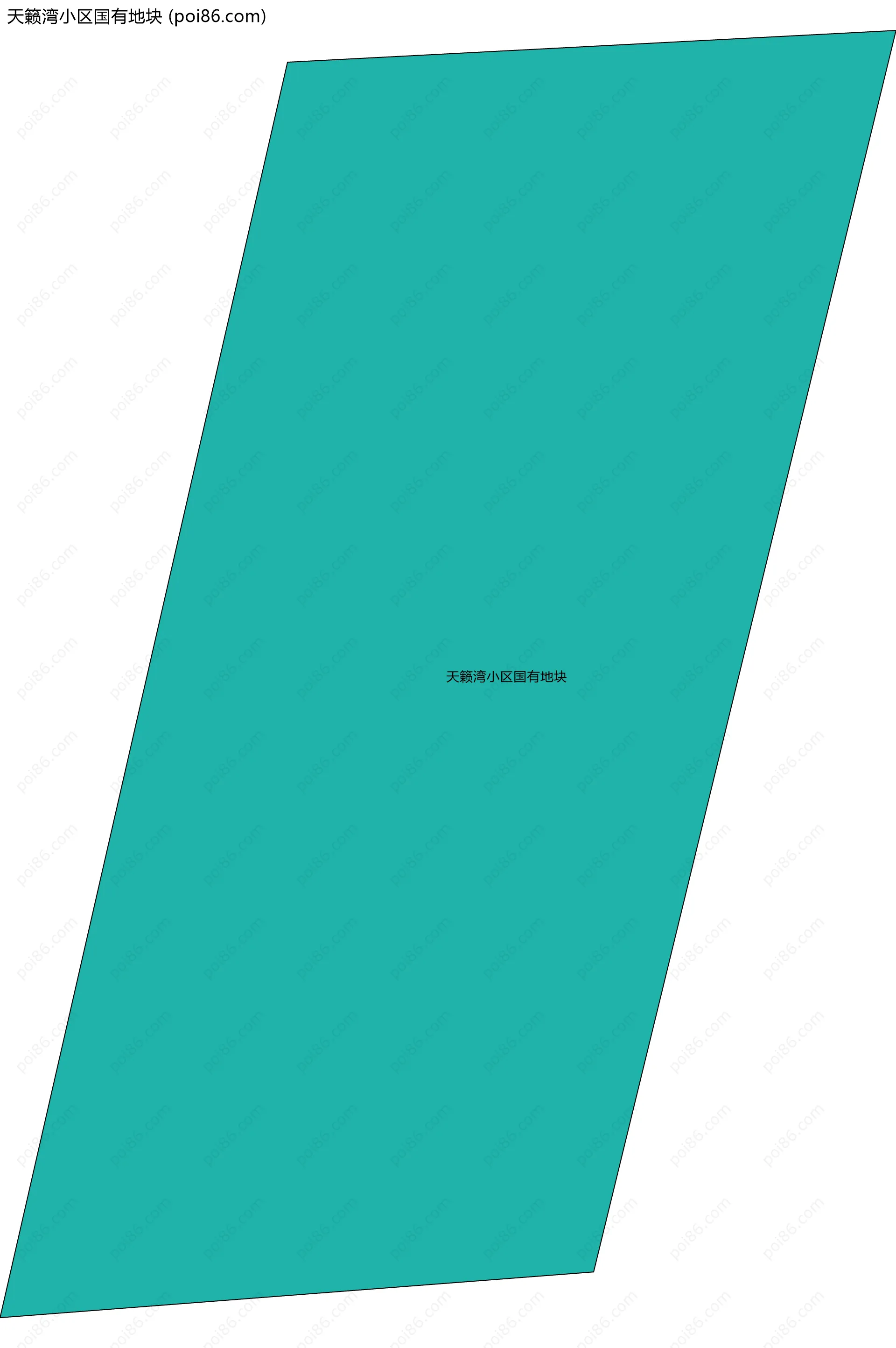 天籁湾小区国有地块边界地图