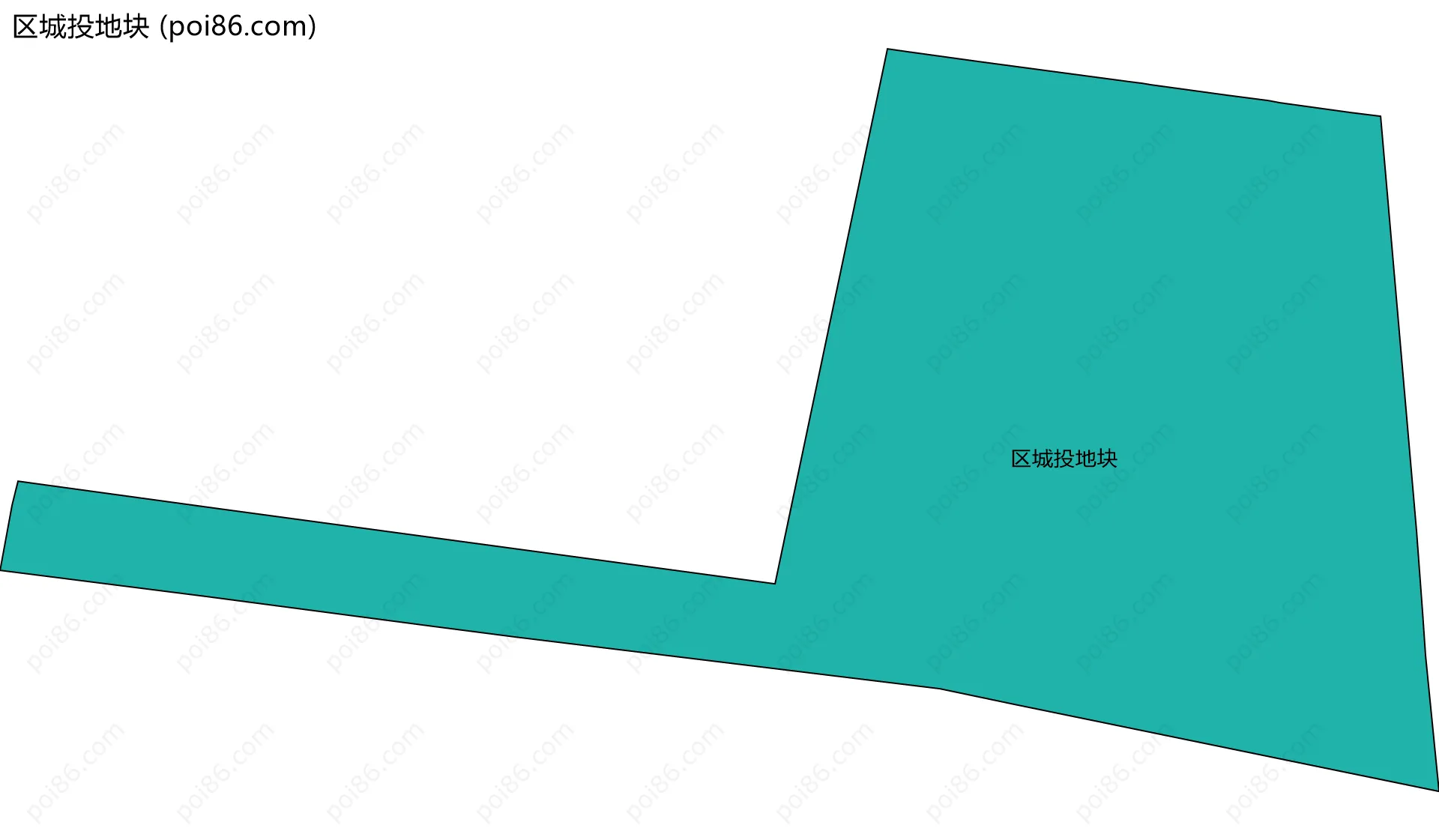 区城投地块边界地图