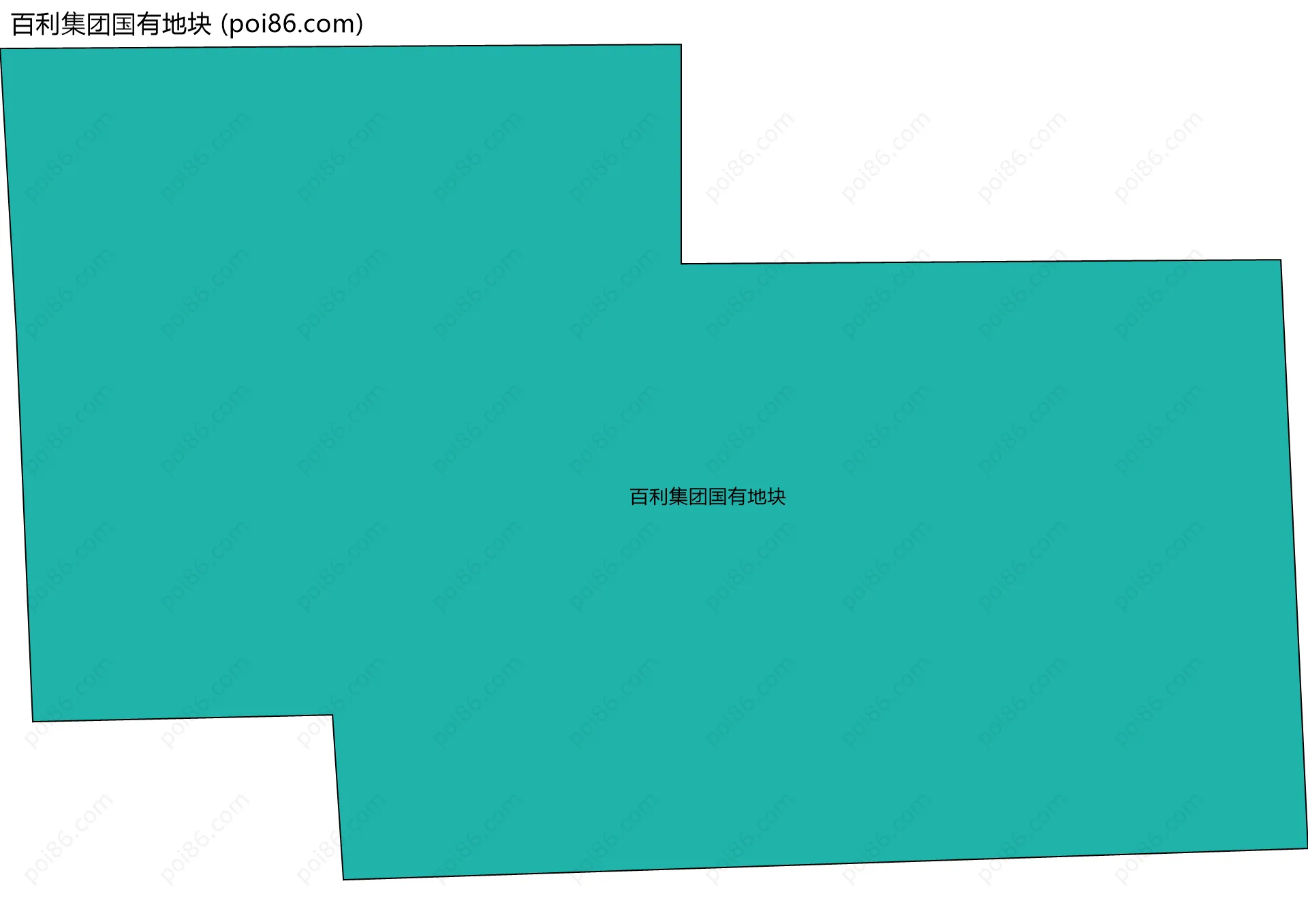 百利集团国有地块边界地图