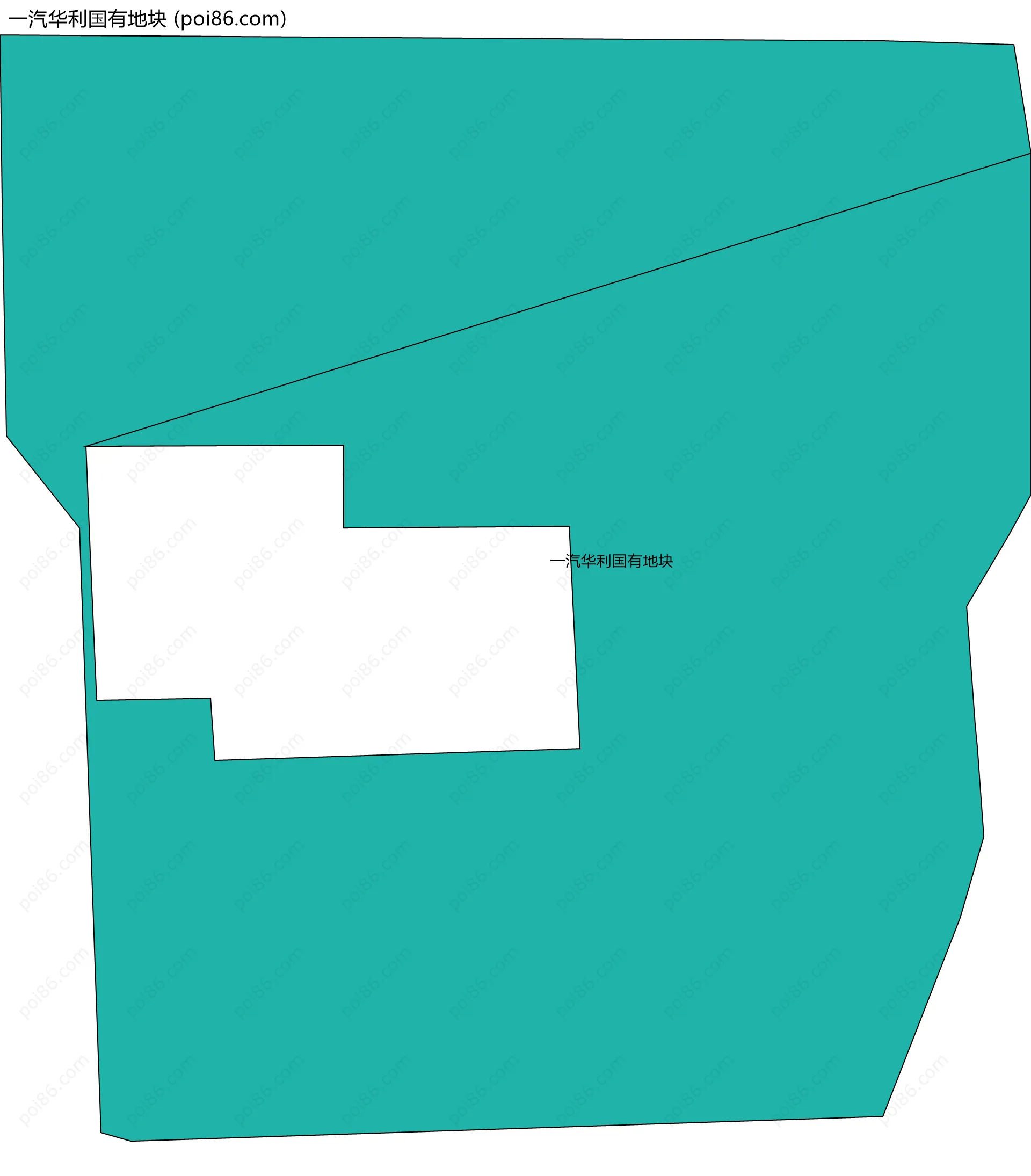 一汽华利国有地块边界地图