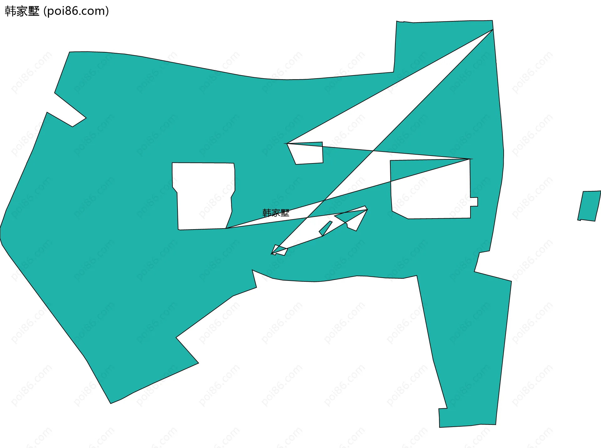 韩家墅边界地图