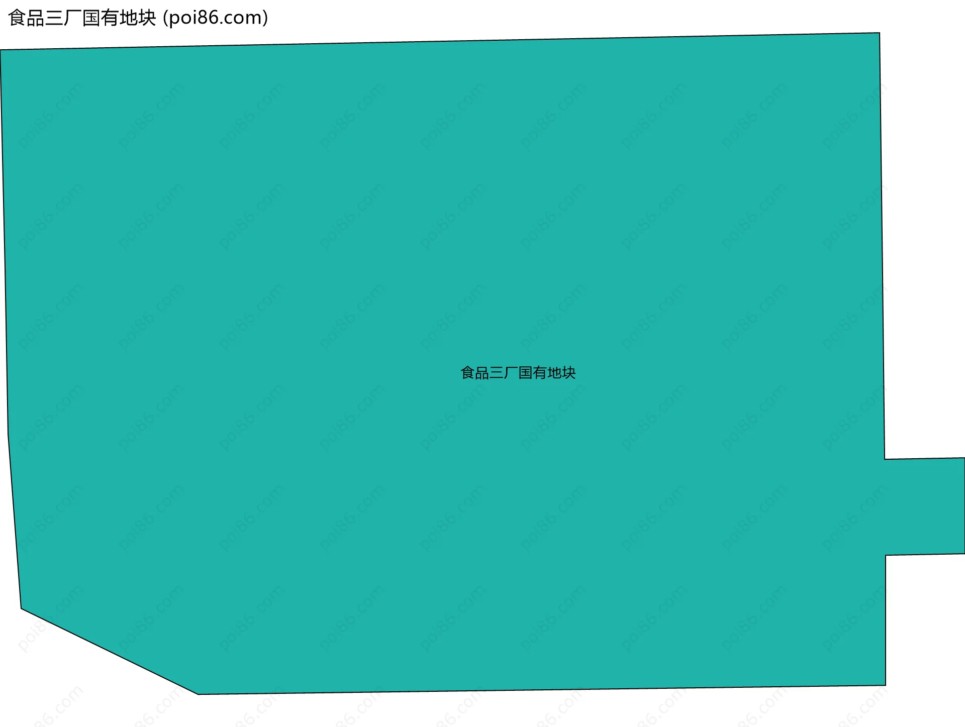 食品三厂国有地块边界地图
