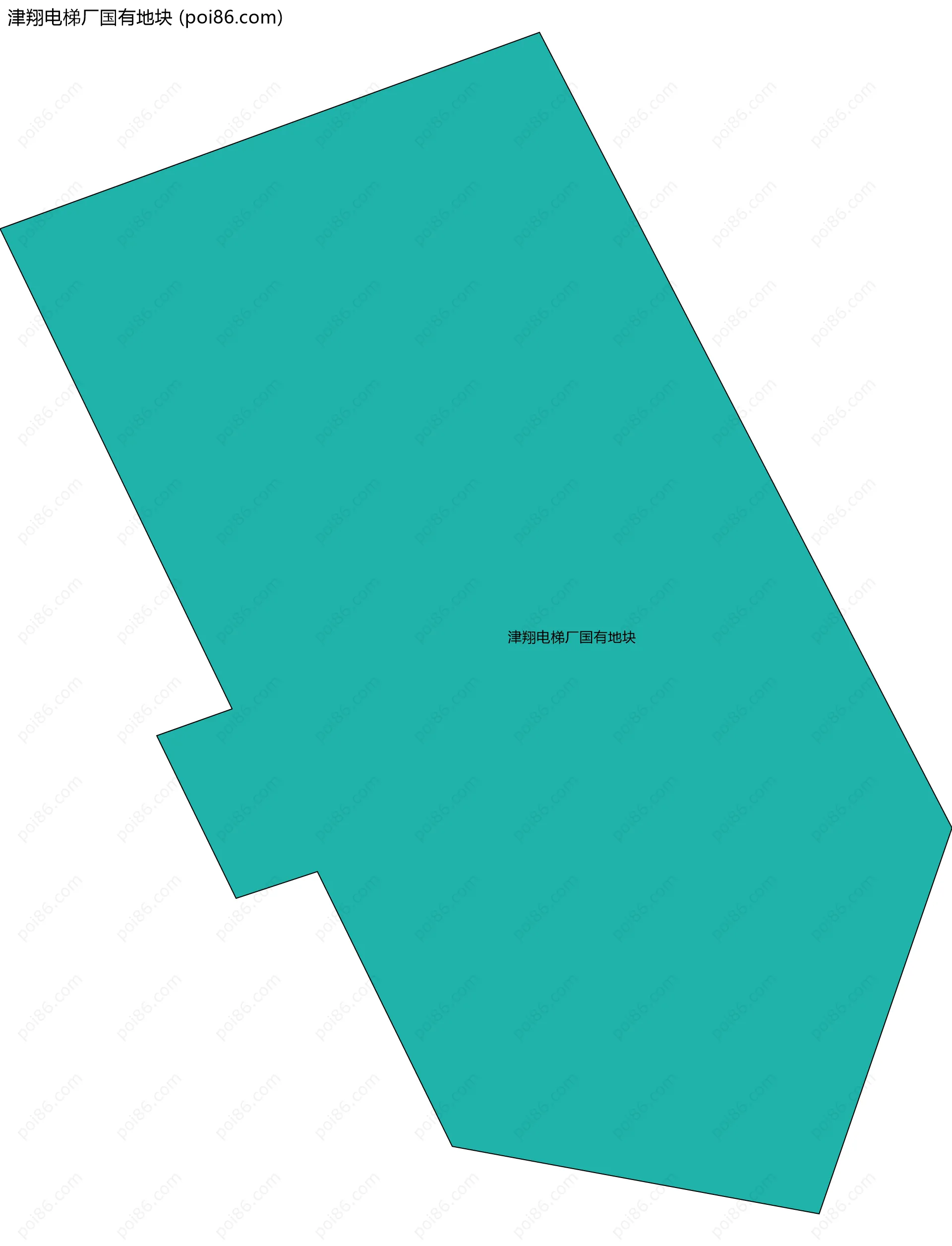 津翔电梯厂国有地块边界地图