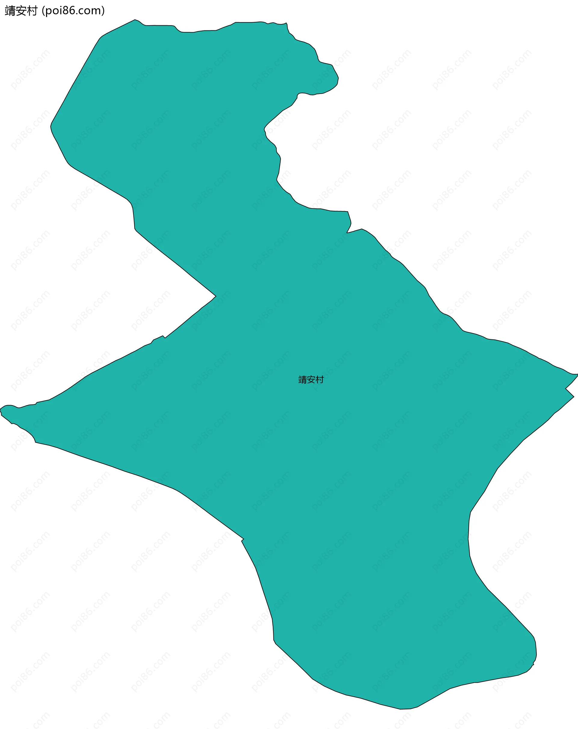 靖安村边界地图