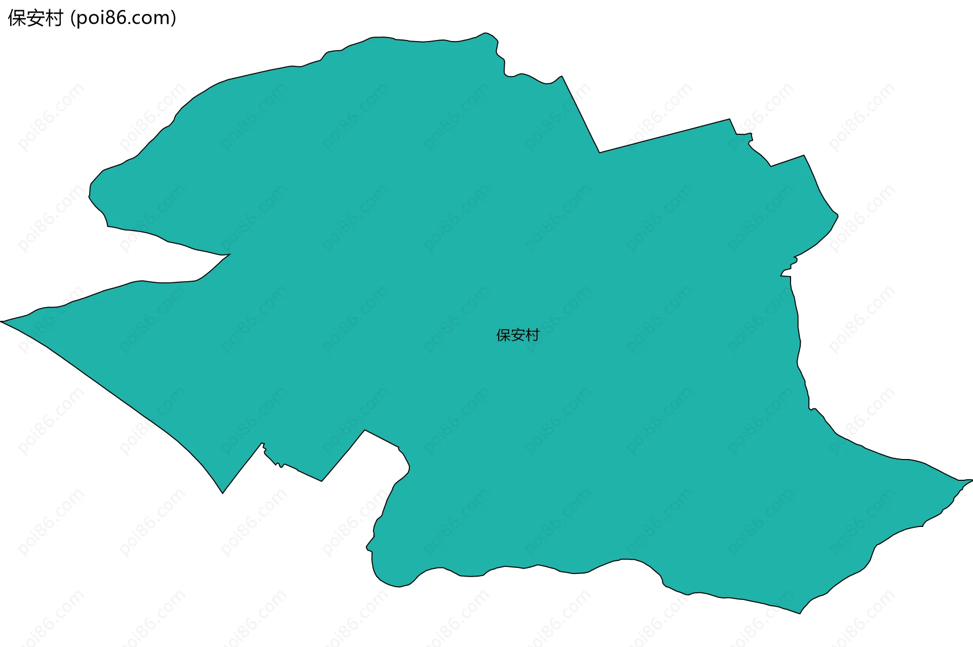 保安村边界地图