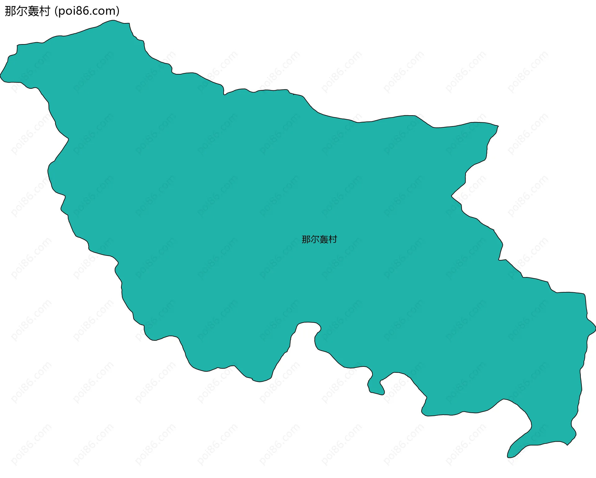 那尔轰村边界地图