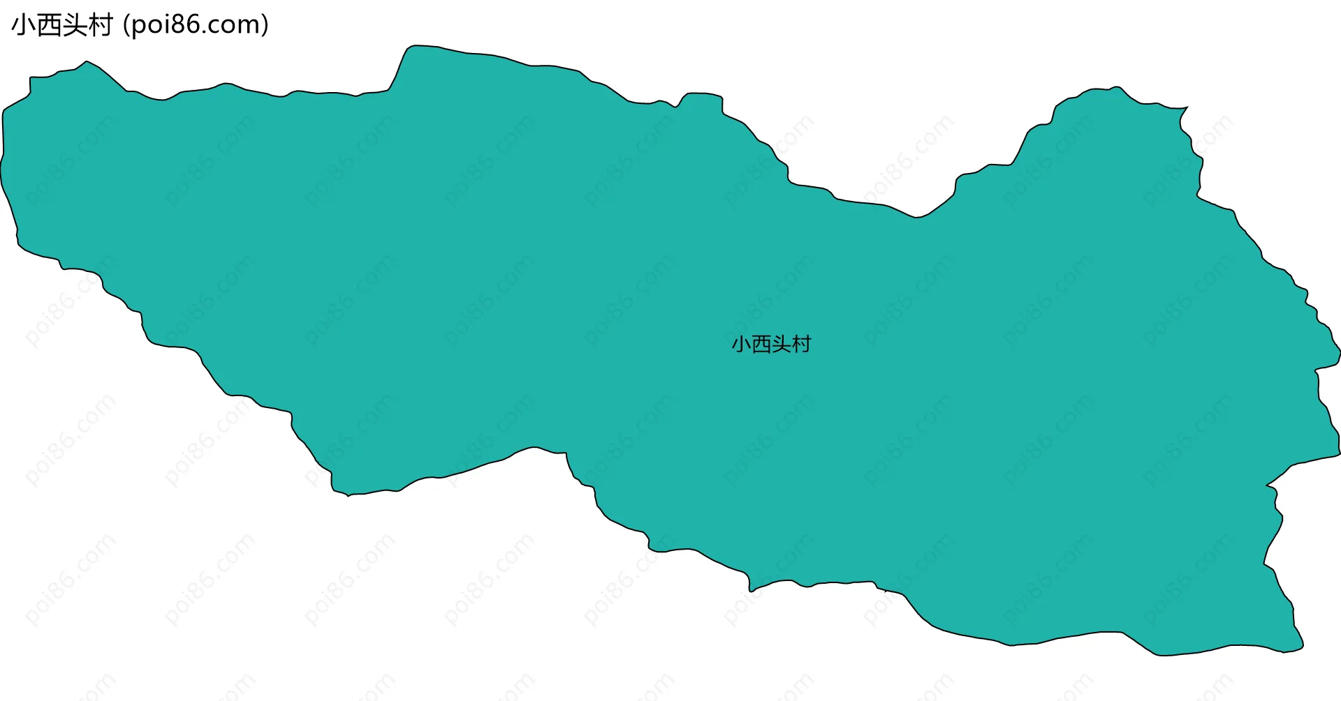 小西头村边界地图