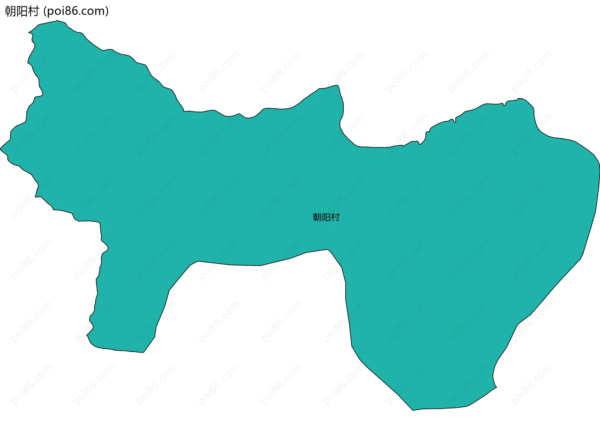 朝阳村边界地图