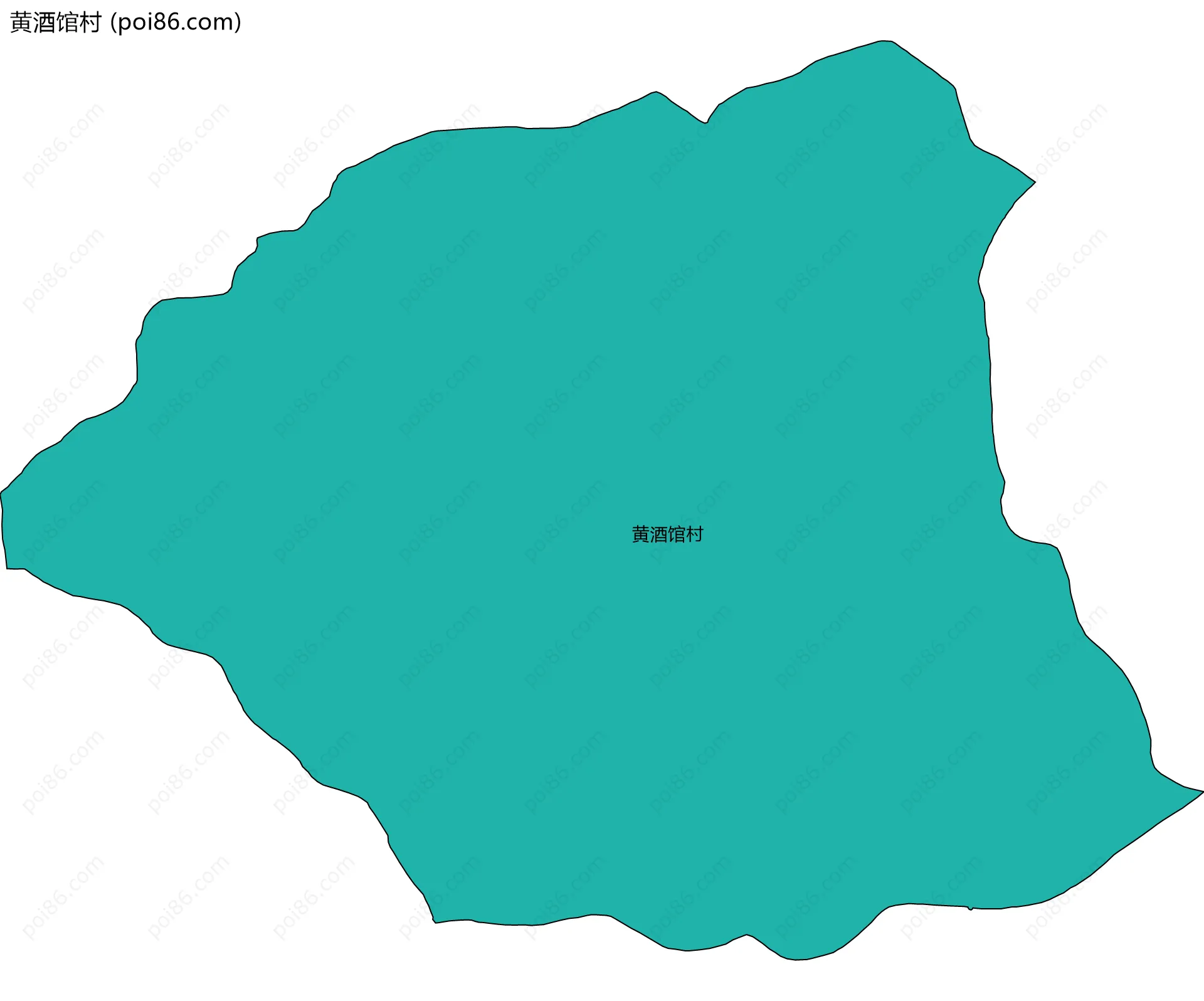 黄酒馆村边界地图