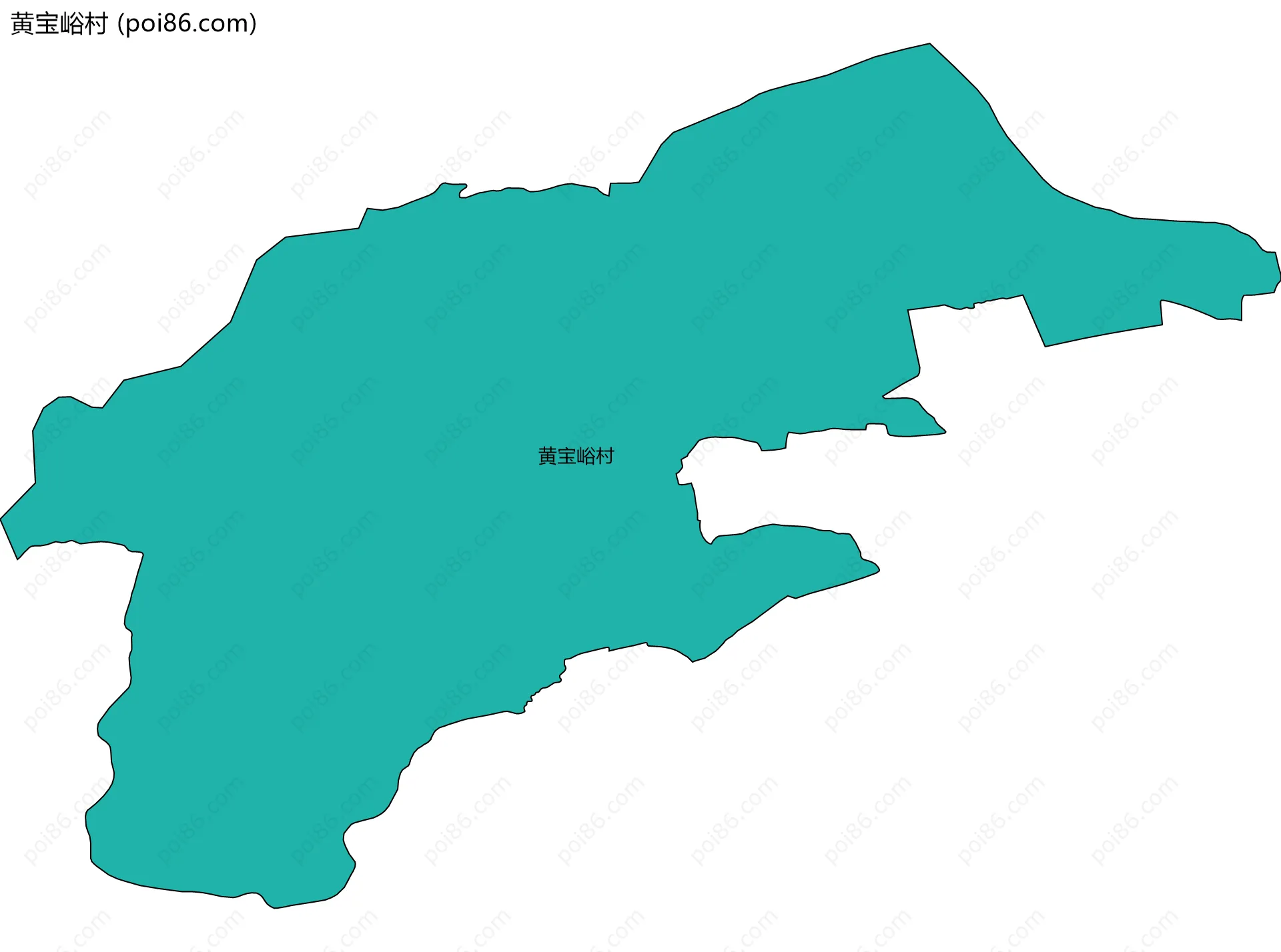 黄宝峪村边界地图