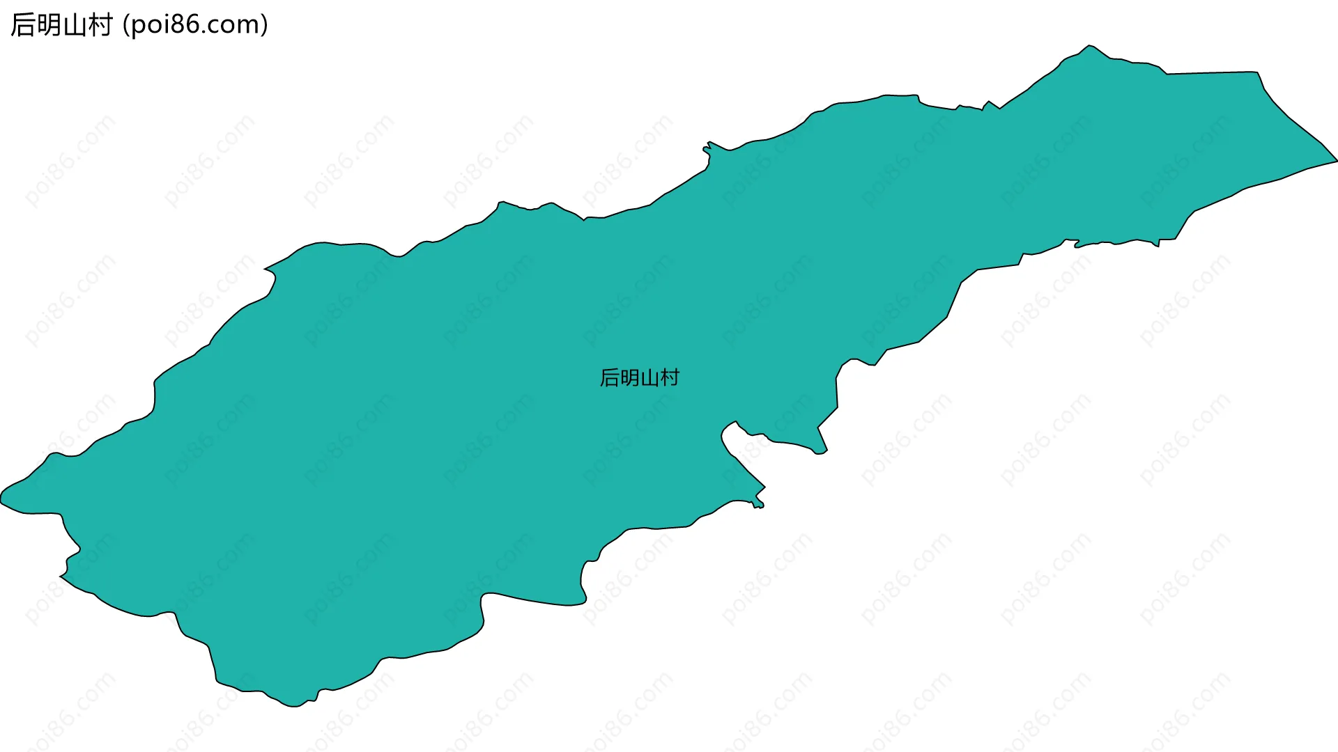 后明山村边界地图