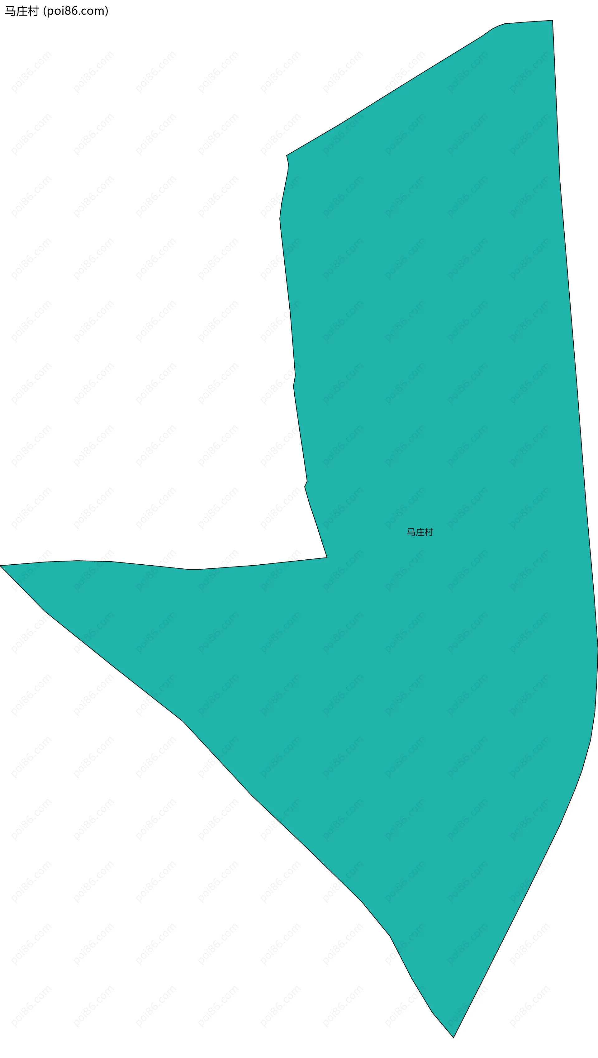 马庄村边界地图