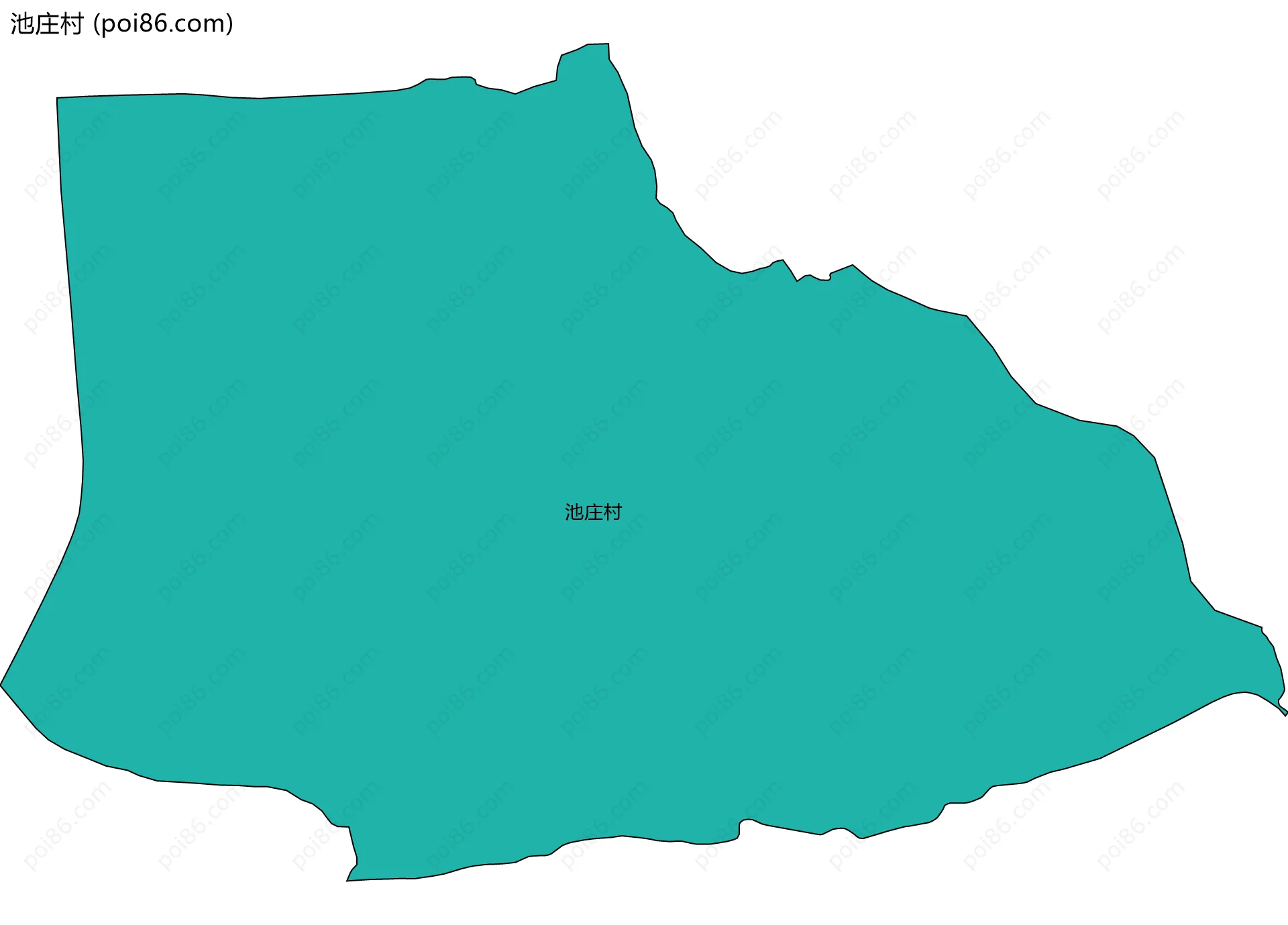 池庄村边界地图