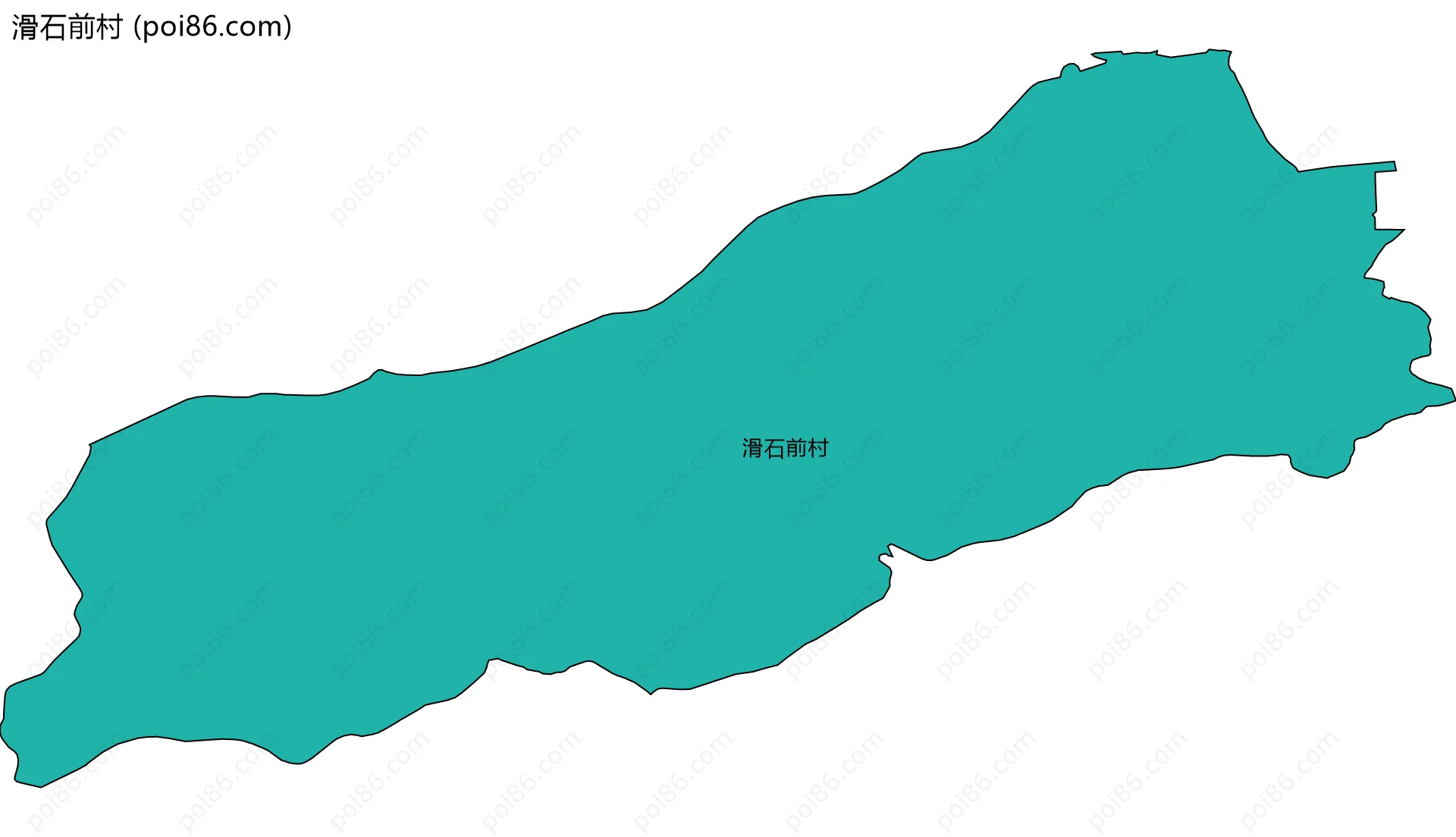 滑石前村边界地图