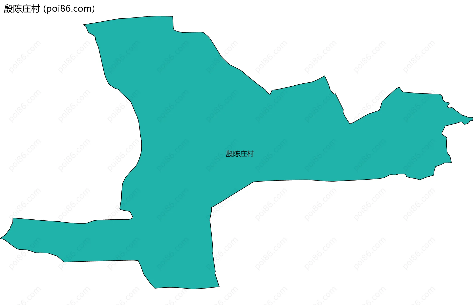 殷陈庄村边界地图