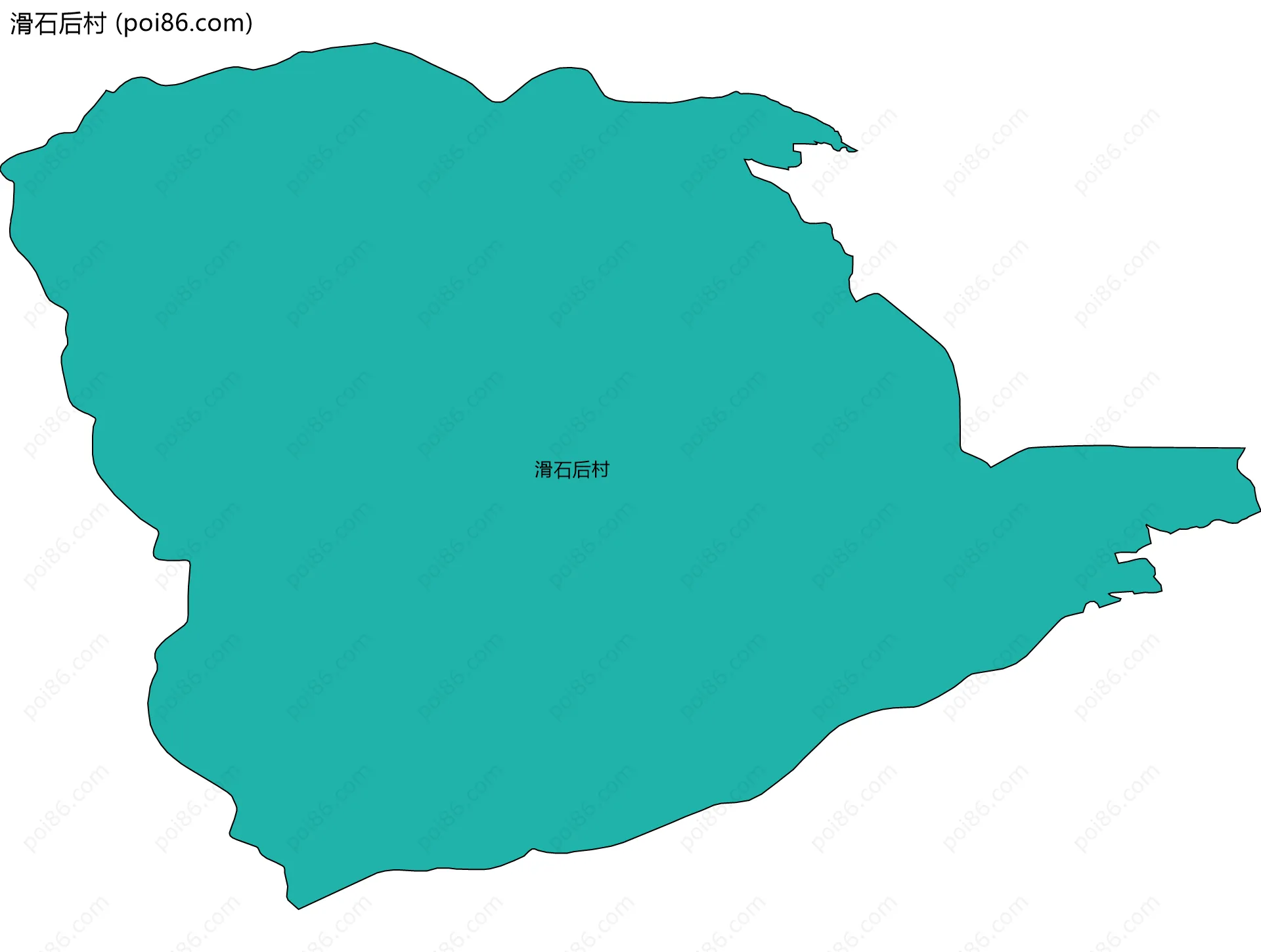 滑石后村边界地图