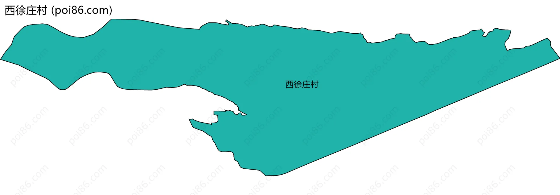 西徐庄村边界地图