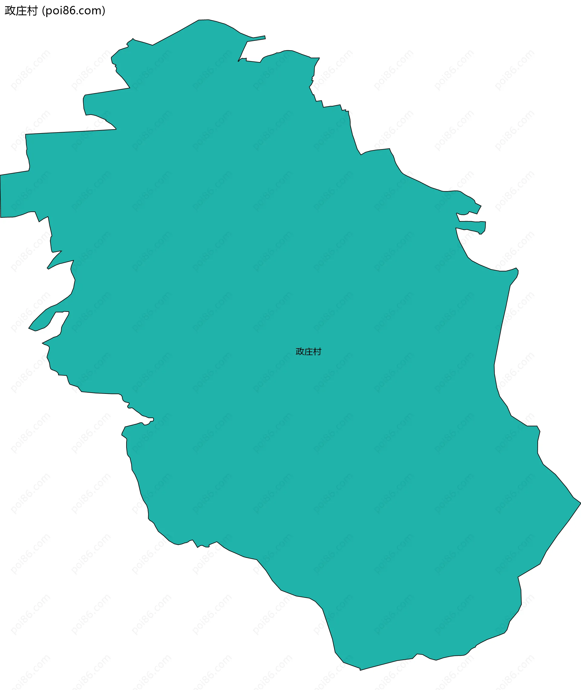 政庄村边界地图