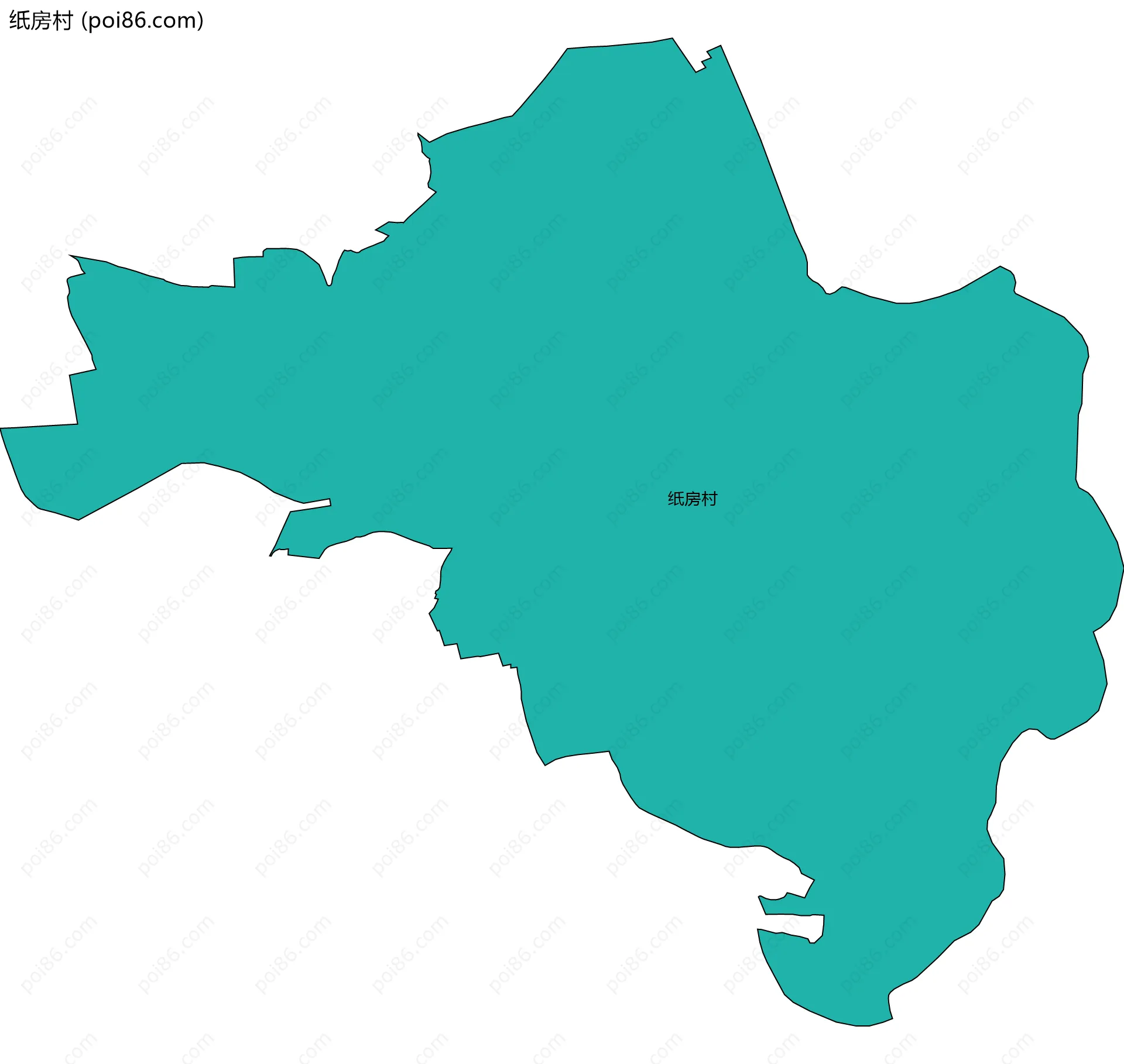 纸房村边界地图