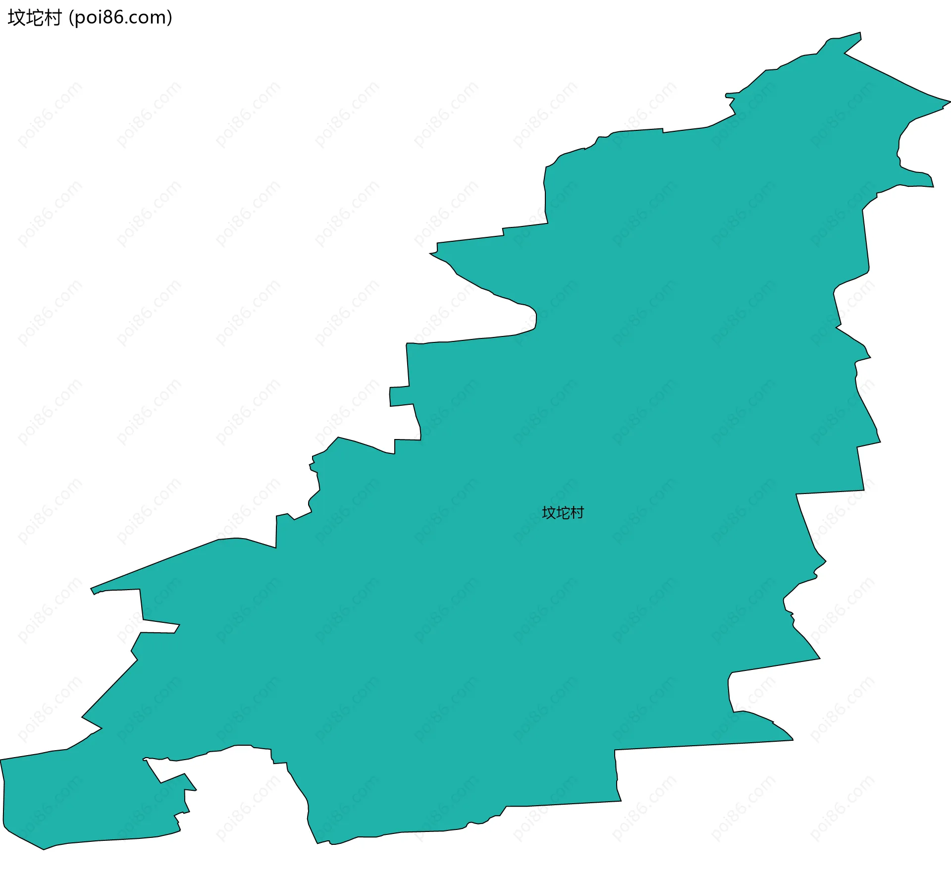 坟坨村边界地图