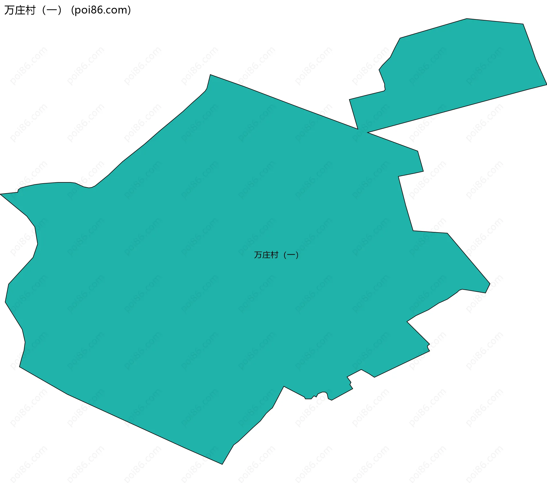 万庄村（一）边界地图