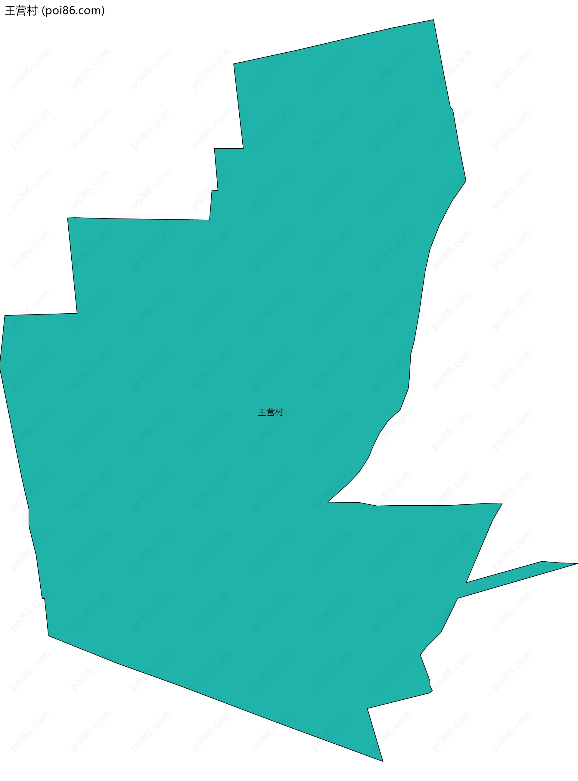 王营村边界地图