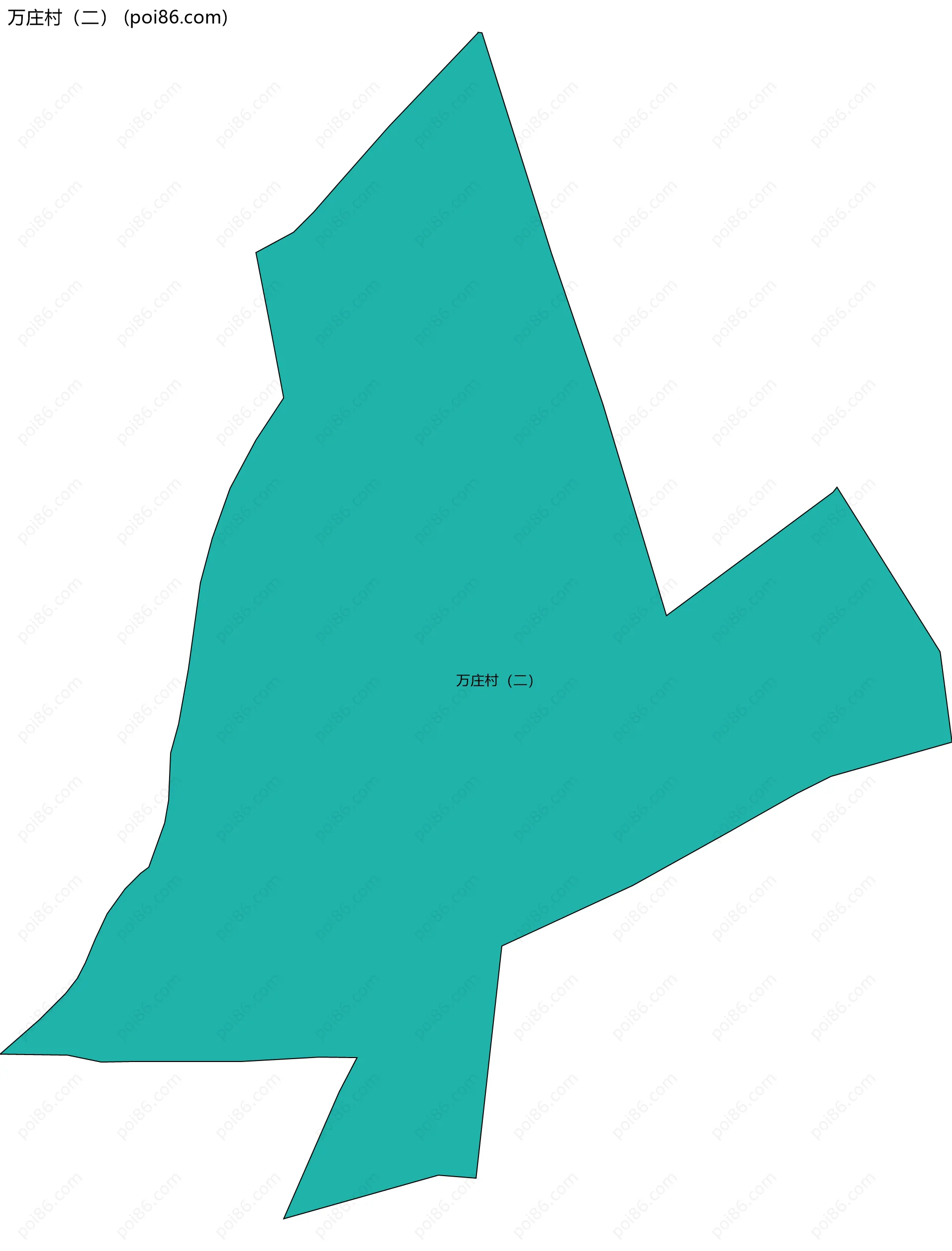 万庄村（二）边界地图