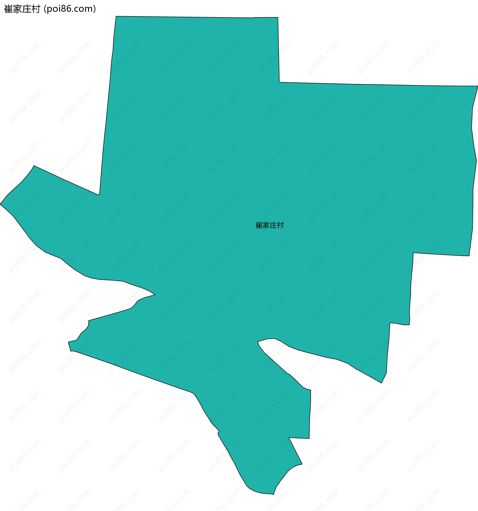 崔家庄村边界地图