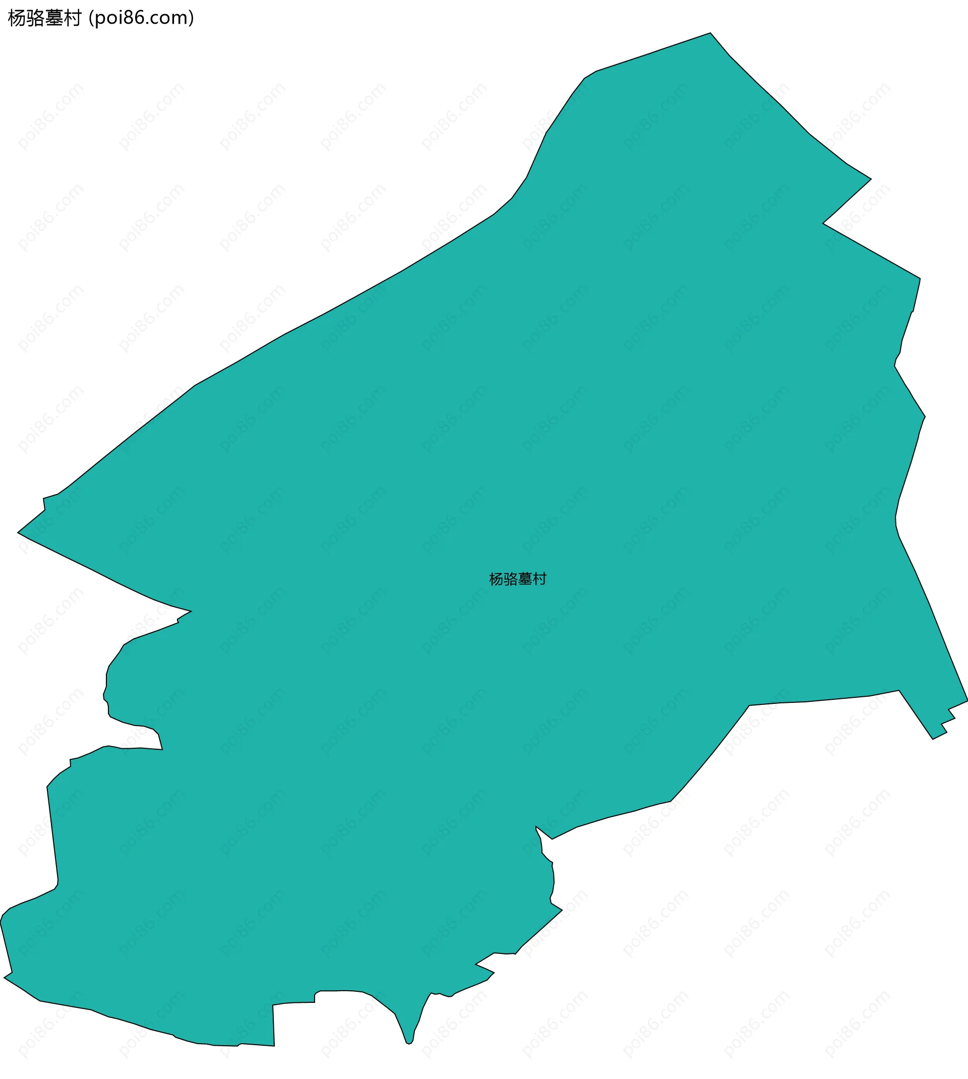 杨骆墓村边界地图