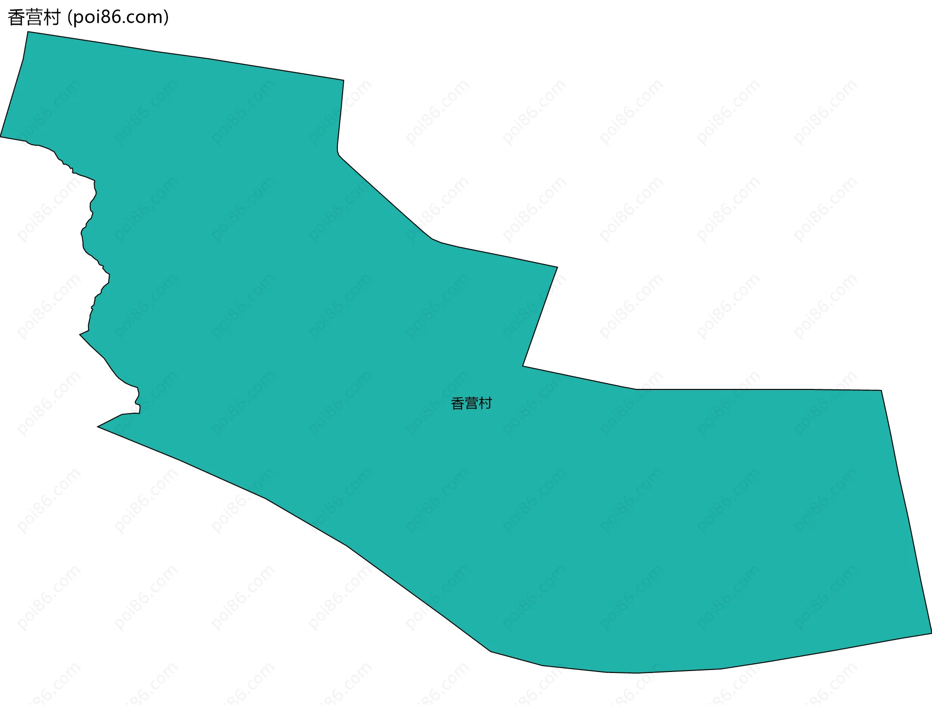 香营村边界地图