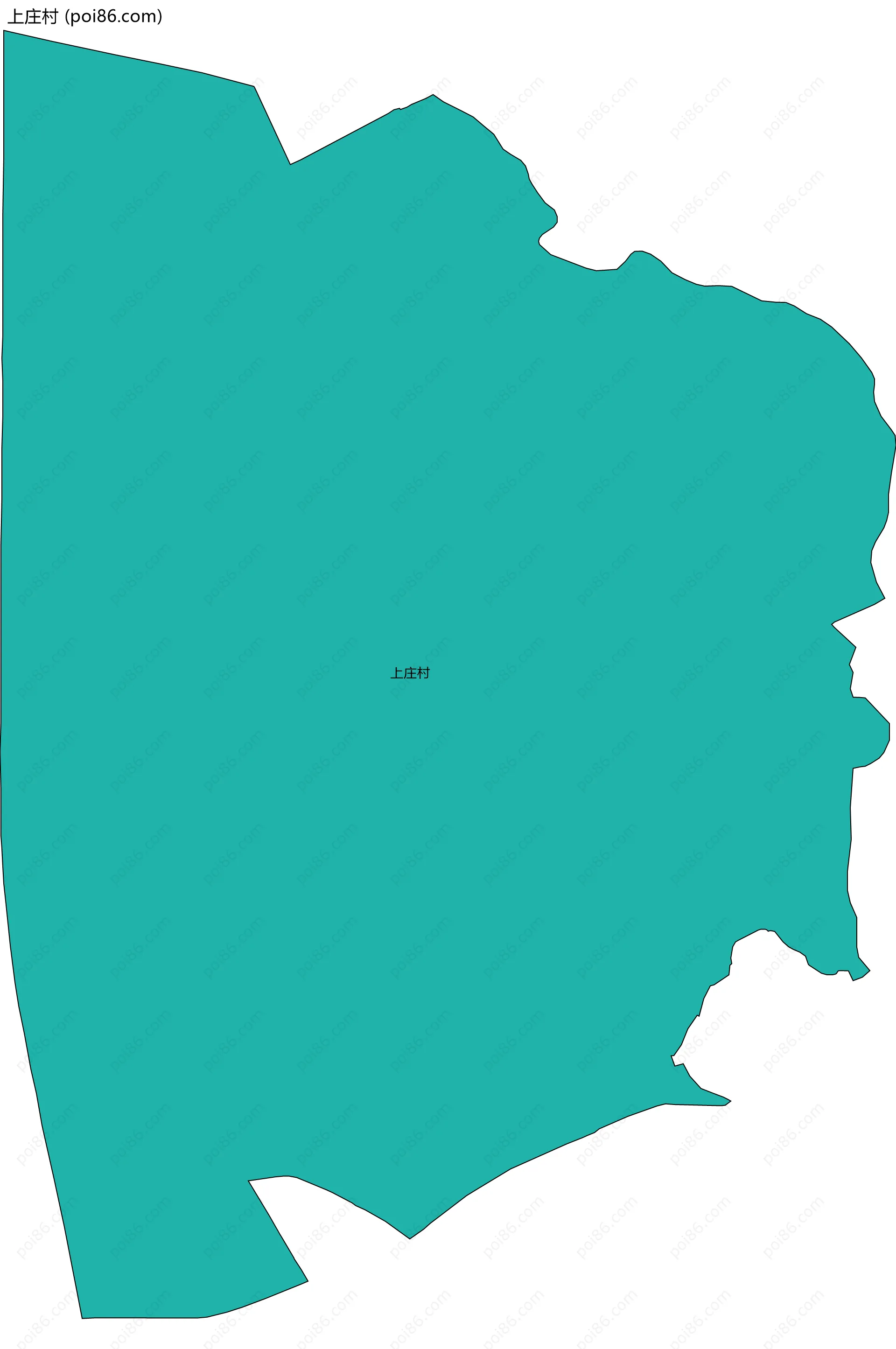 上庄村边界地图