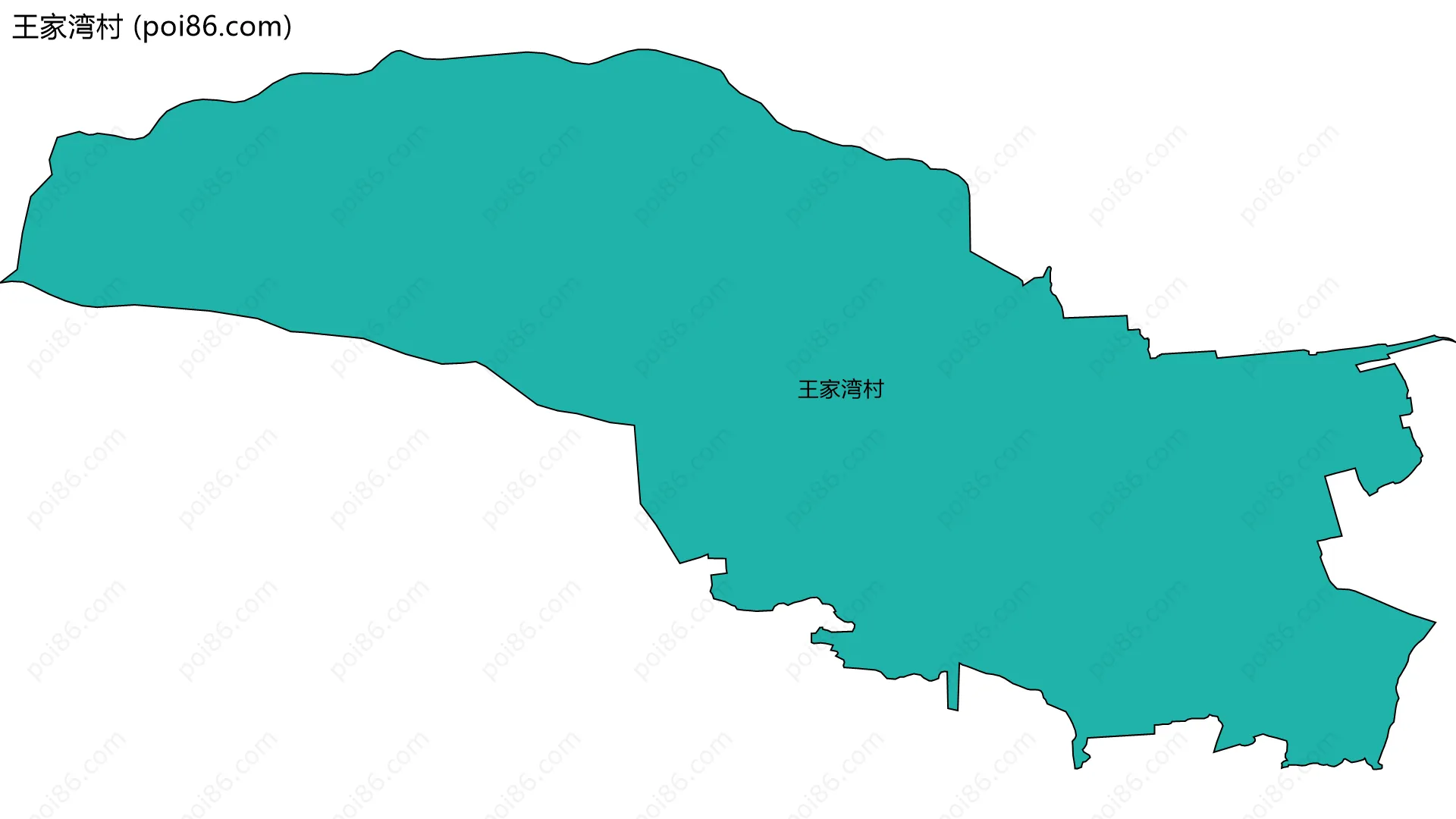 王家湾村边界地图