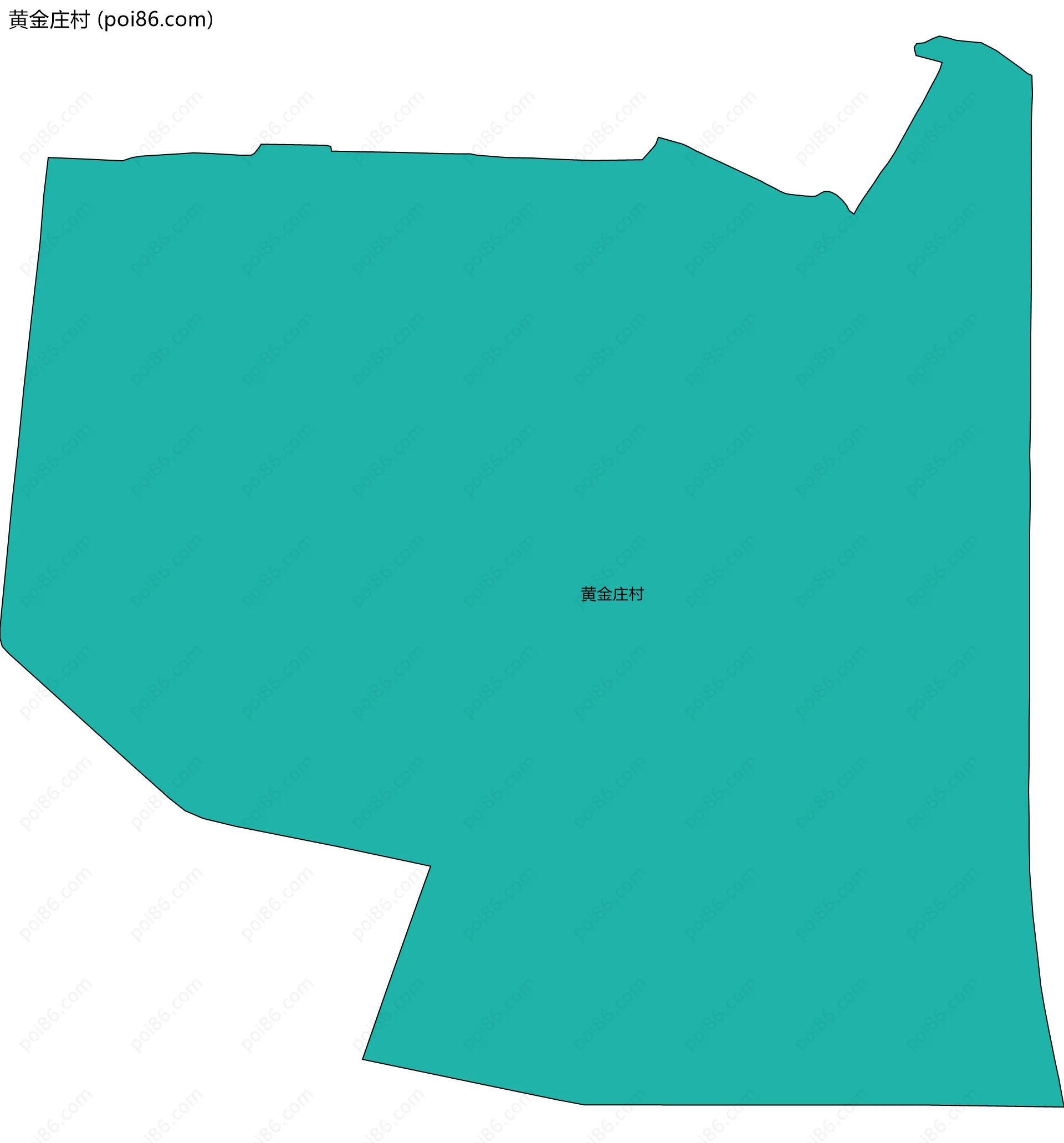 黄金庄村边界地图