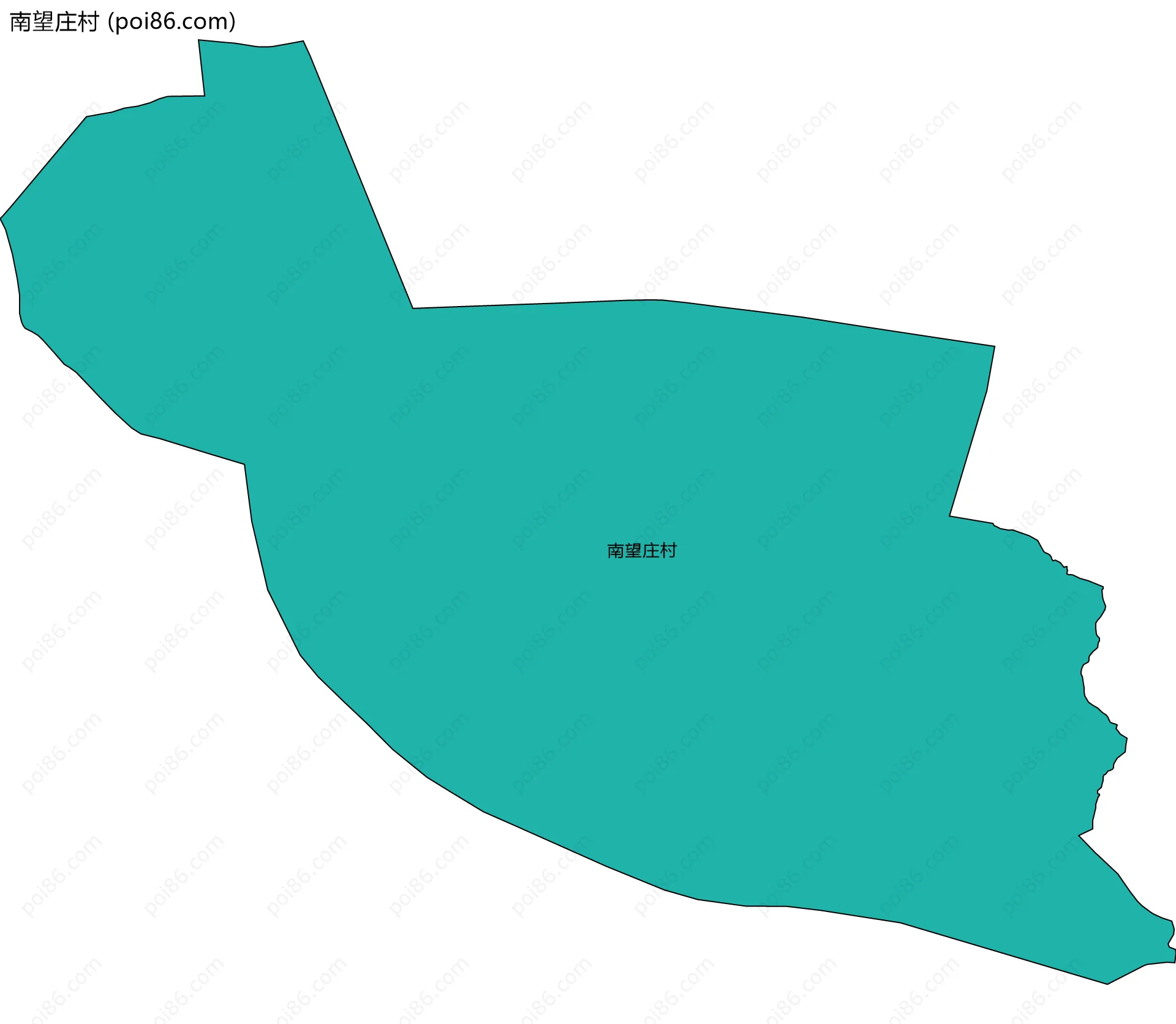 南望庄村边界地图