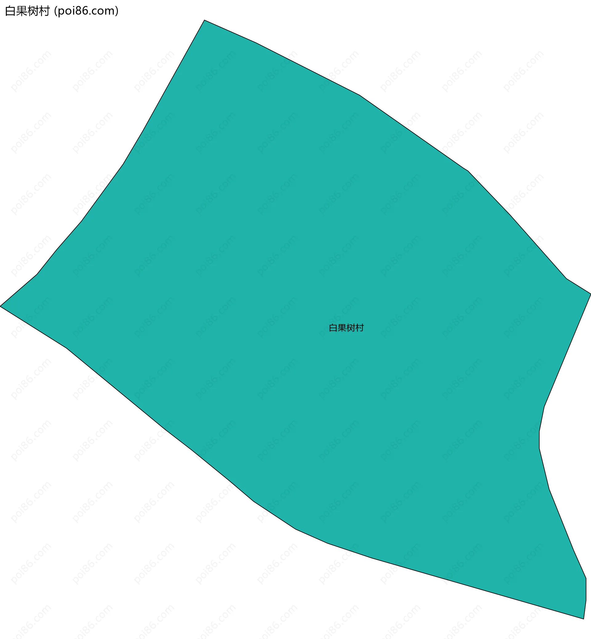 白果树村边界地图