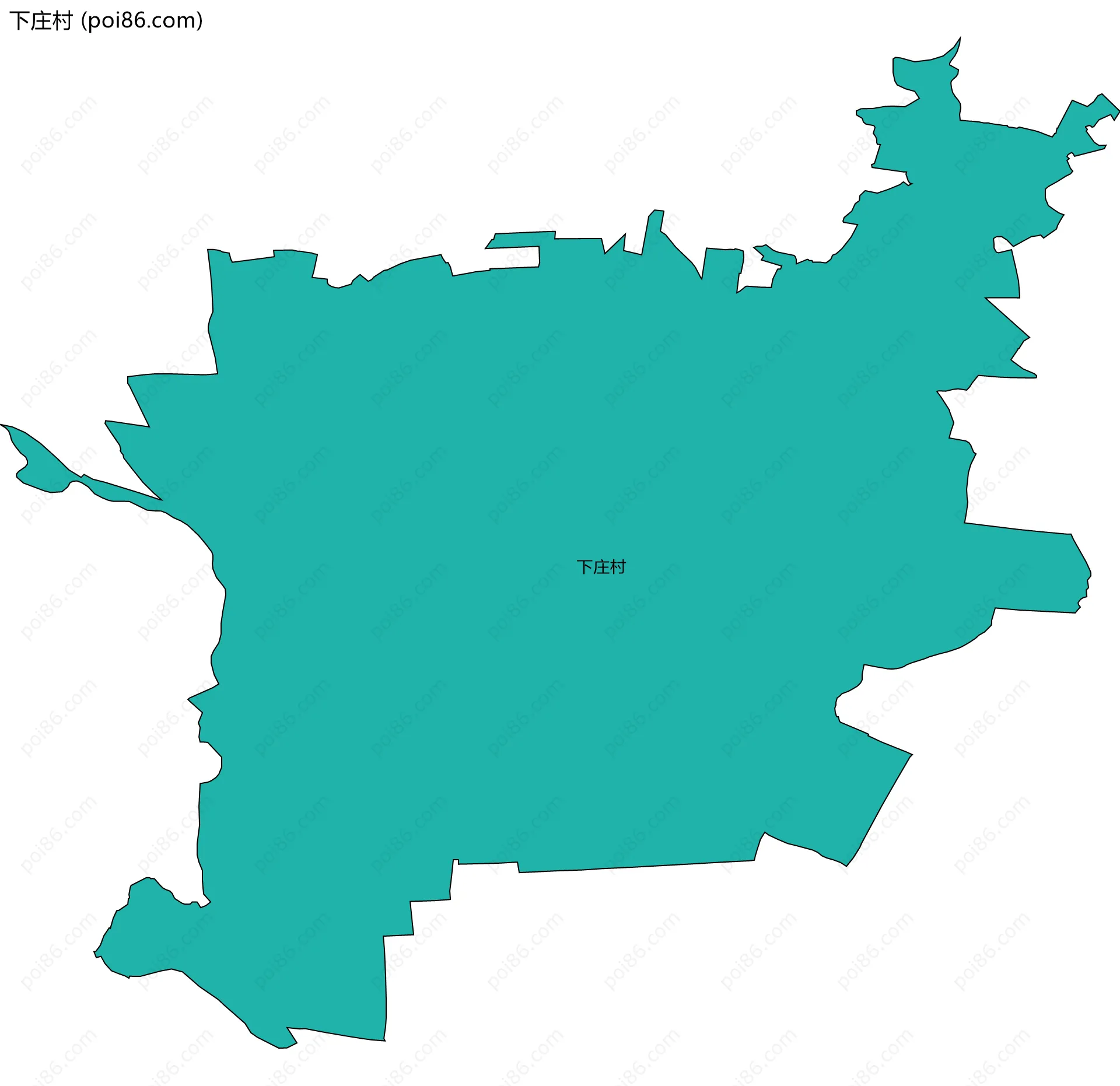 下庄村边界地图