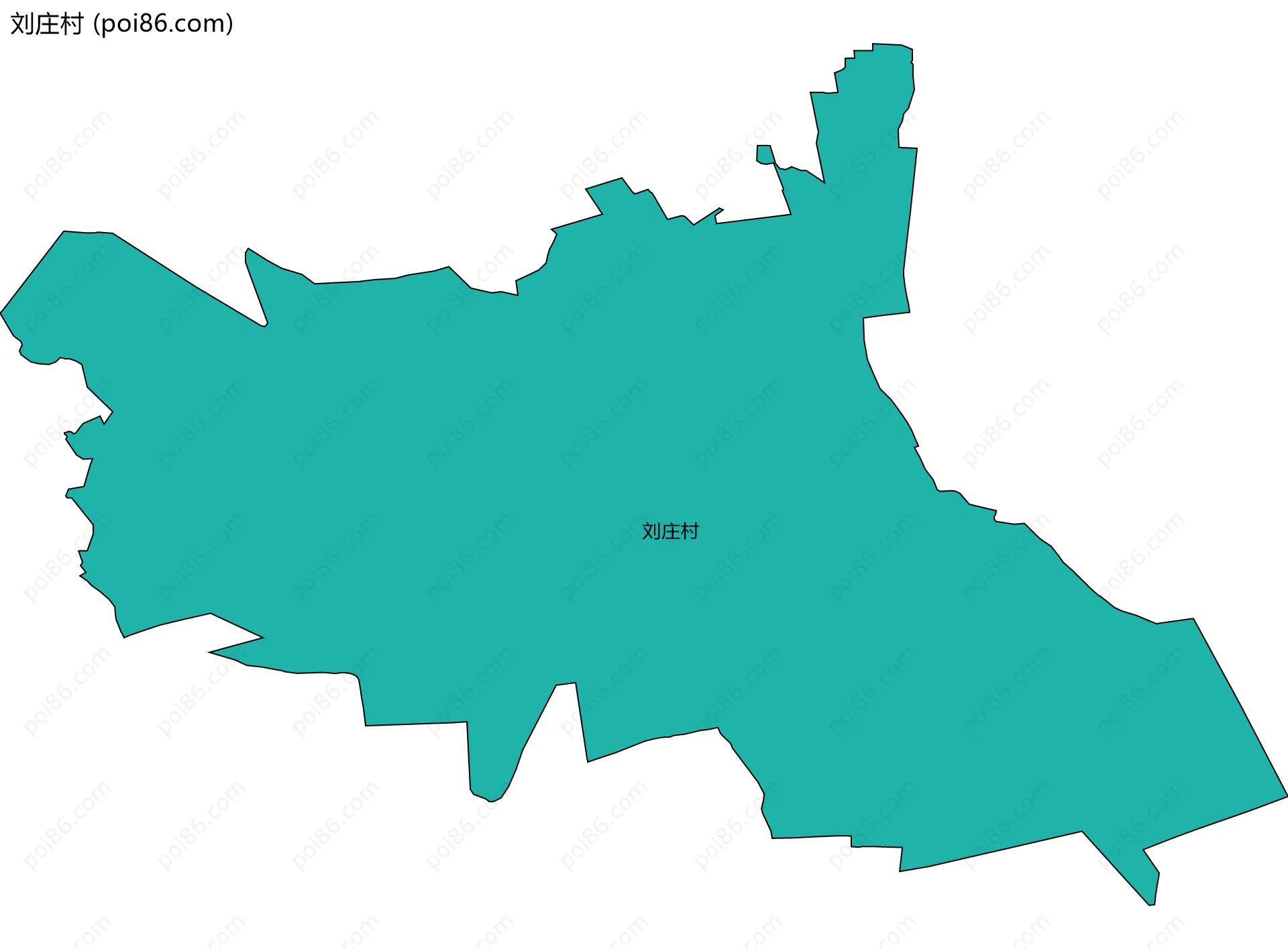 刘庄村边界地图