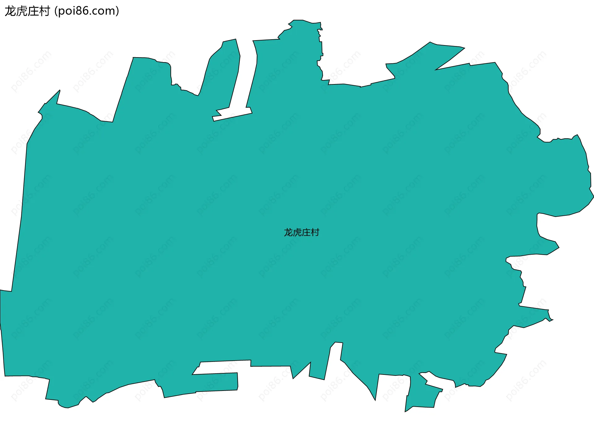 龙虎庄村边界地图
