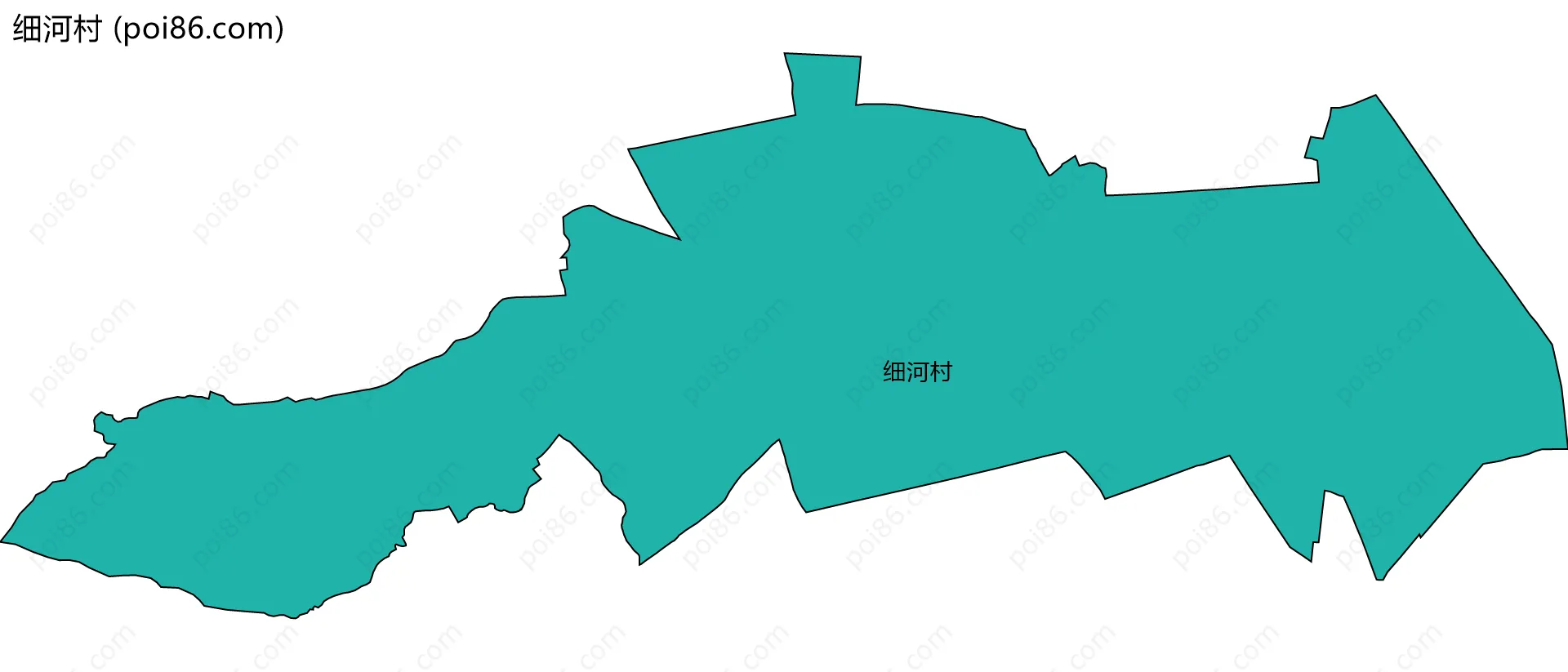 细河村边界地图