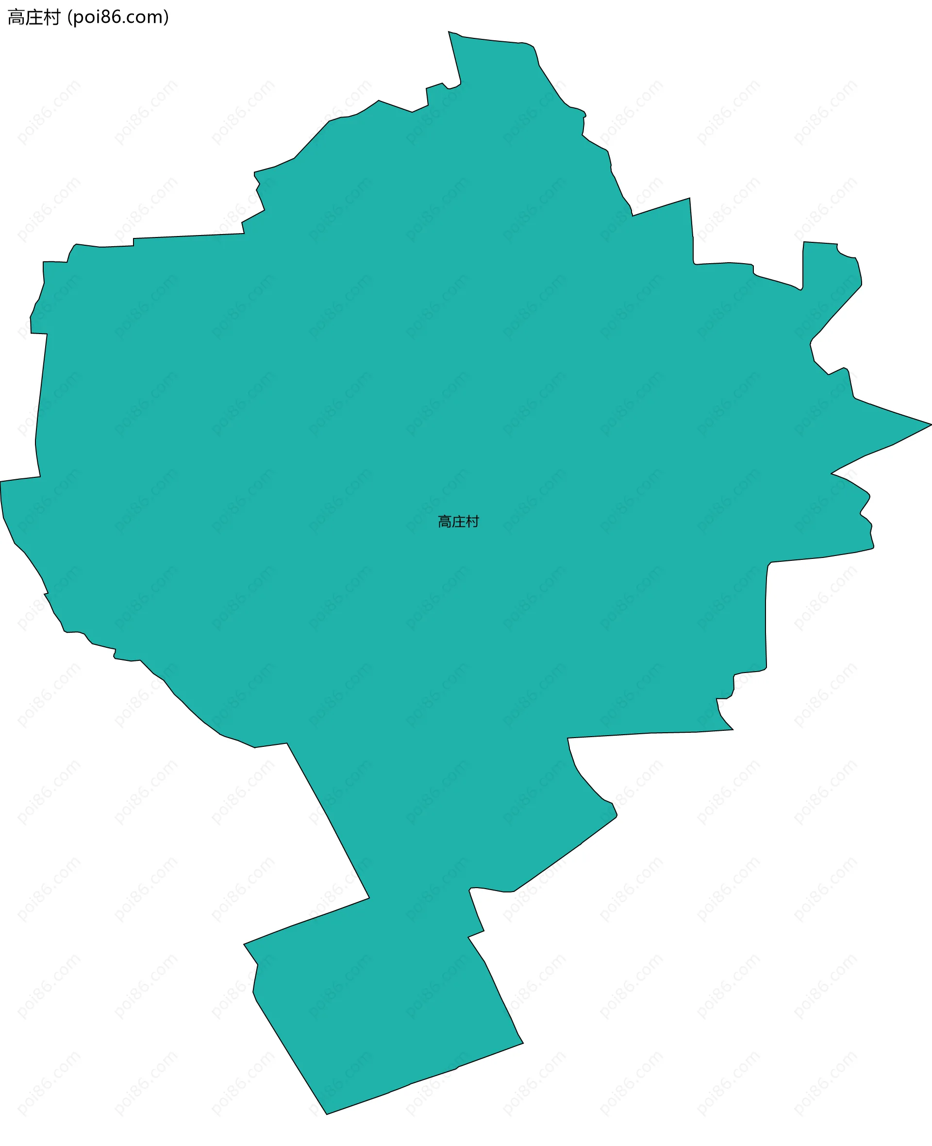 高庄村边界地图