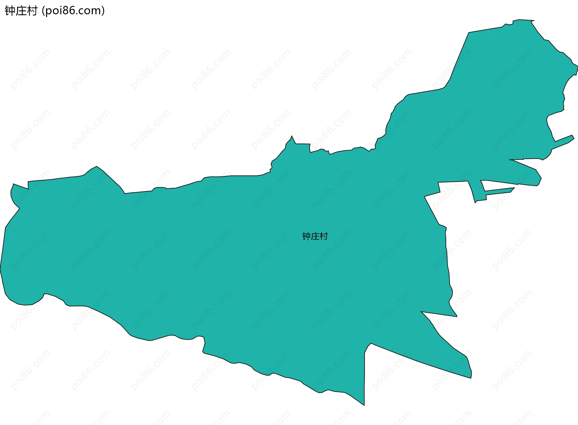 钟庄村边界地图