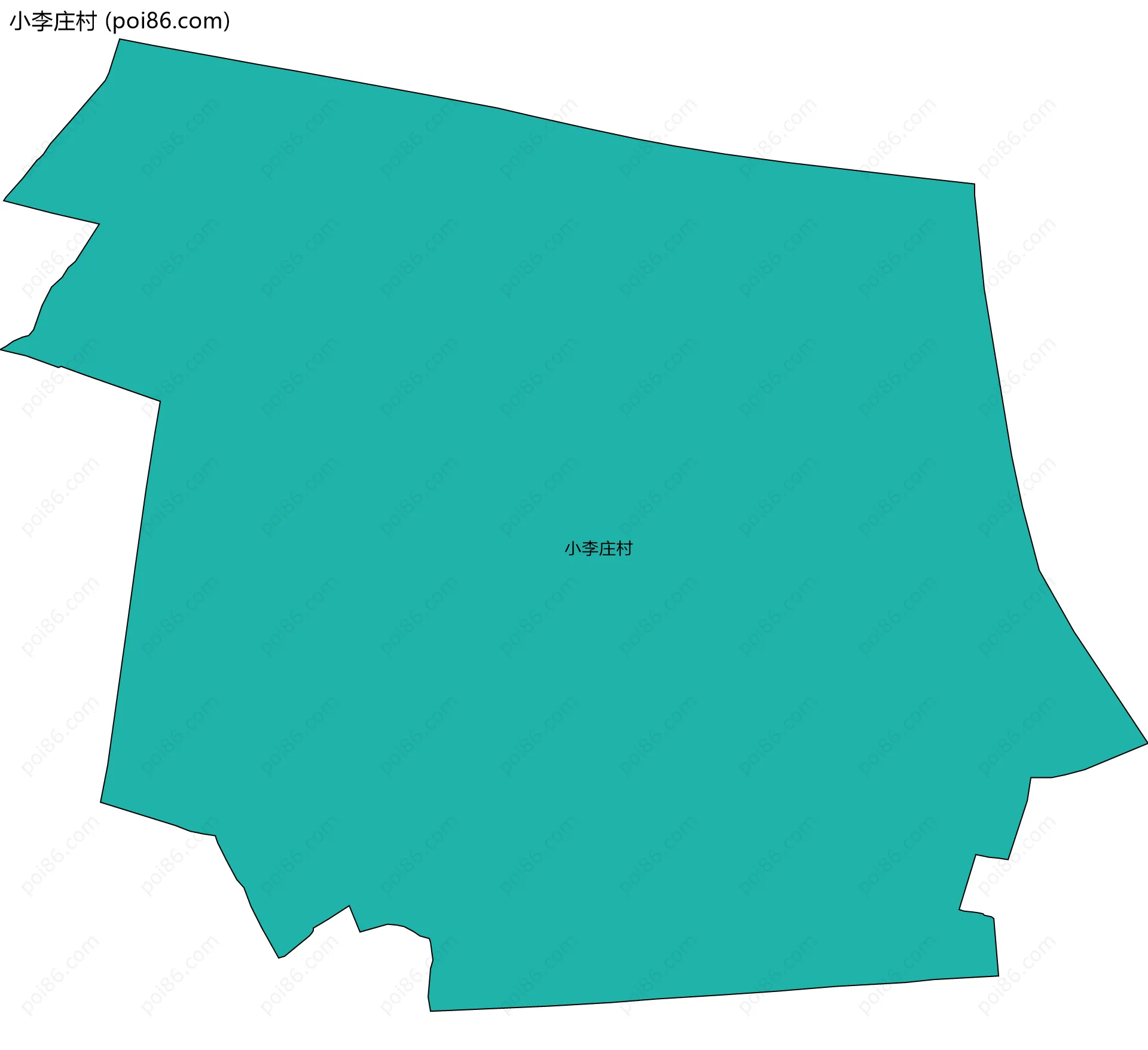 小李庄村边界地图