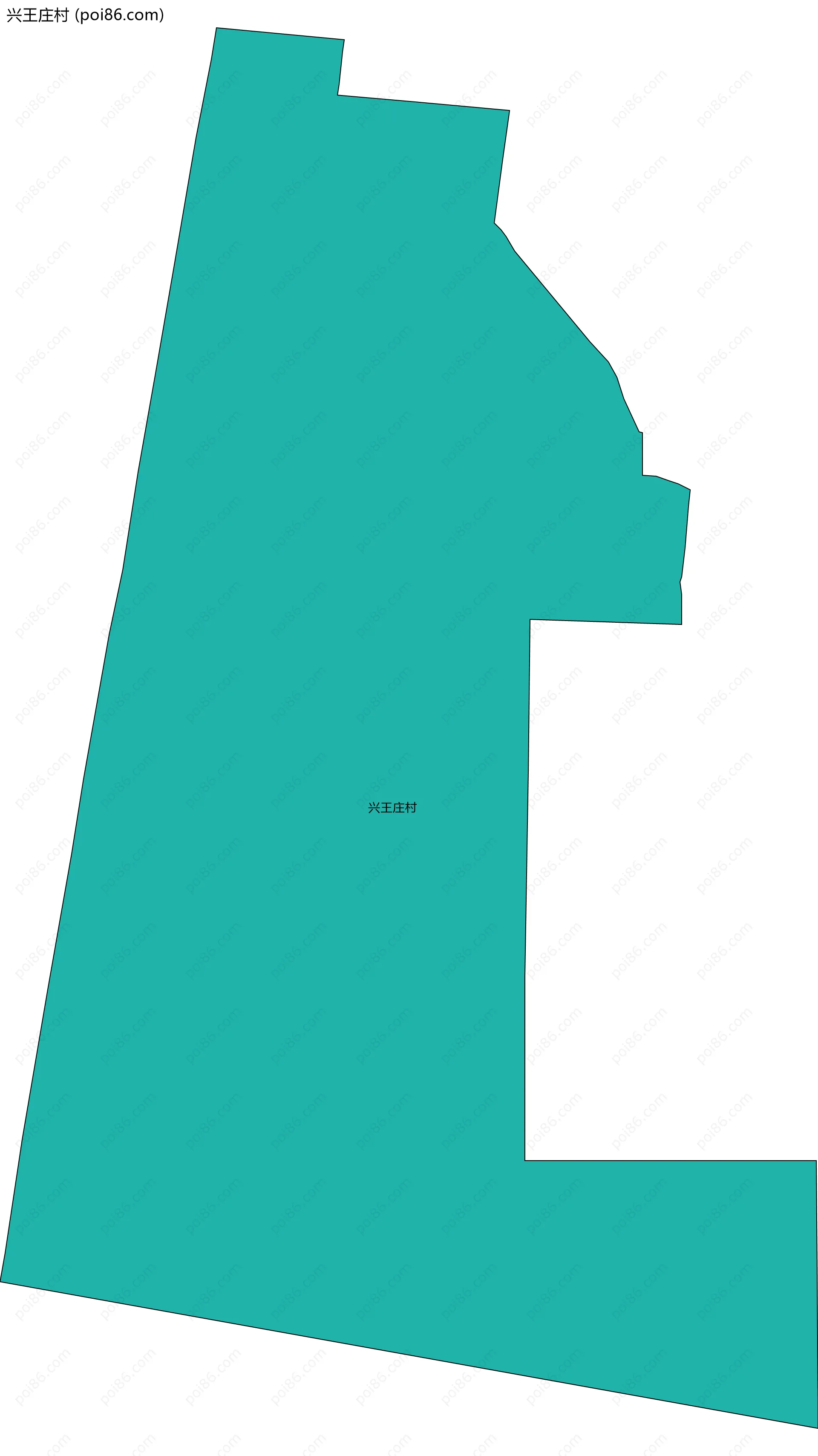 兴王庄村边界地图