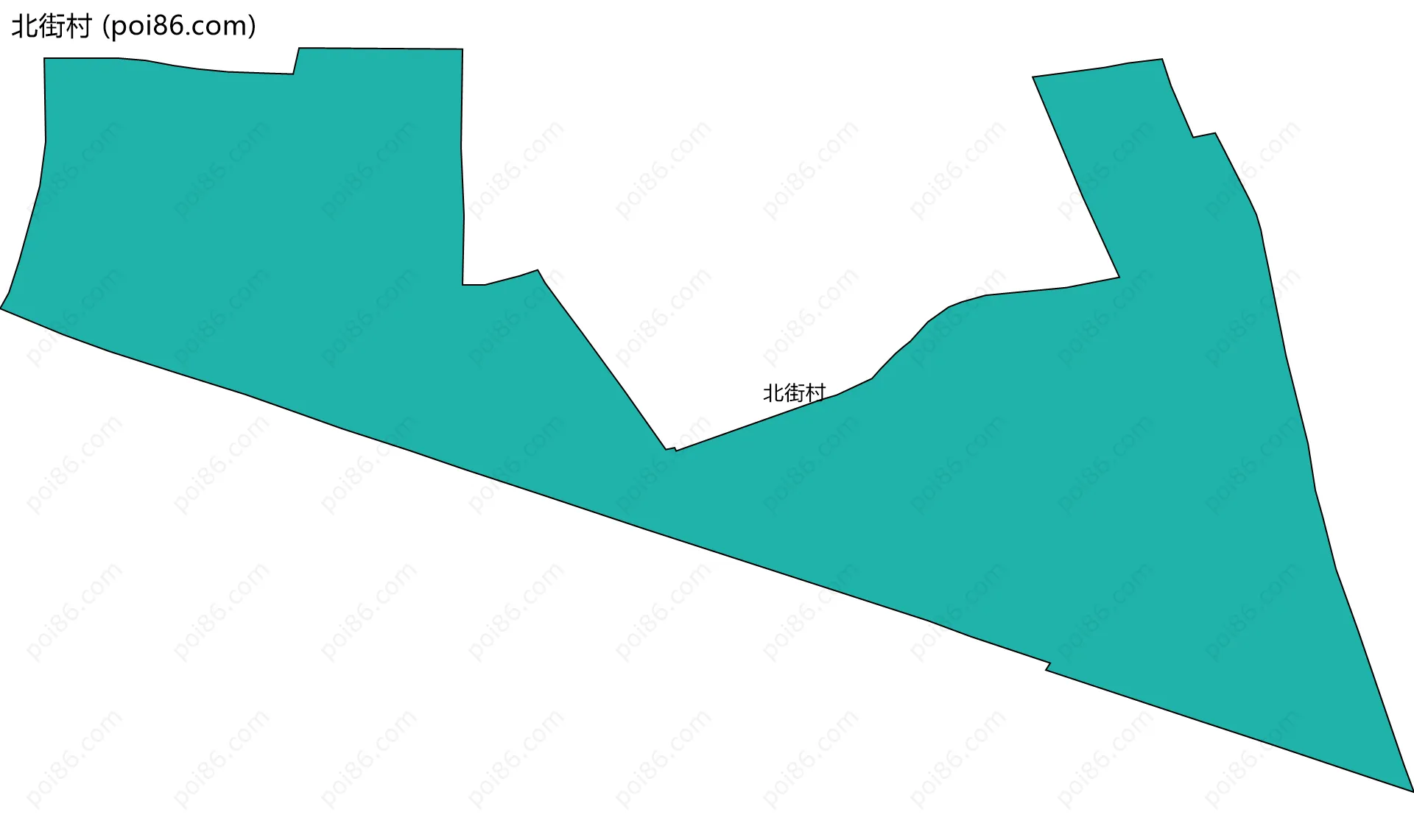 北街村边界地图