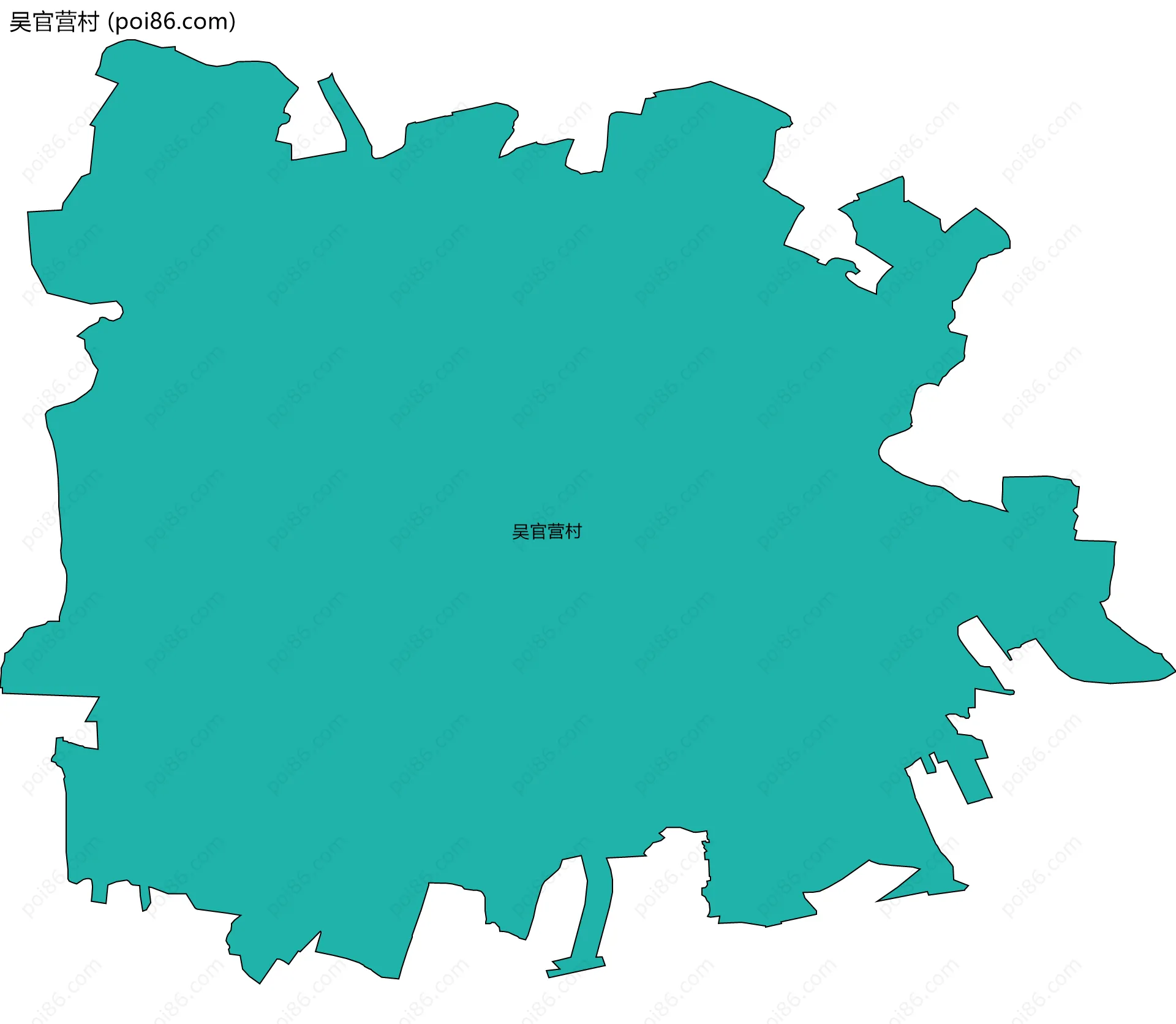 吴官营村边界地图