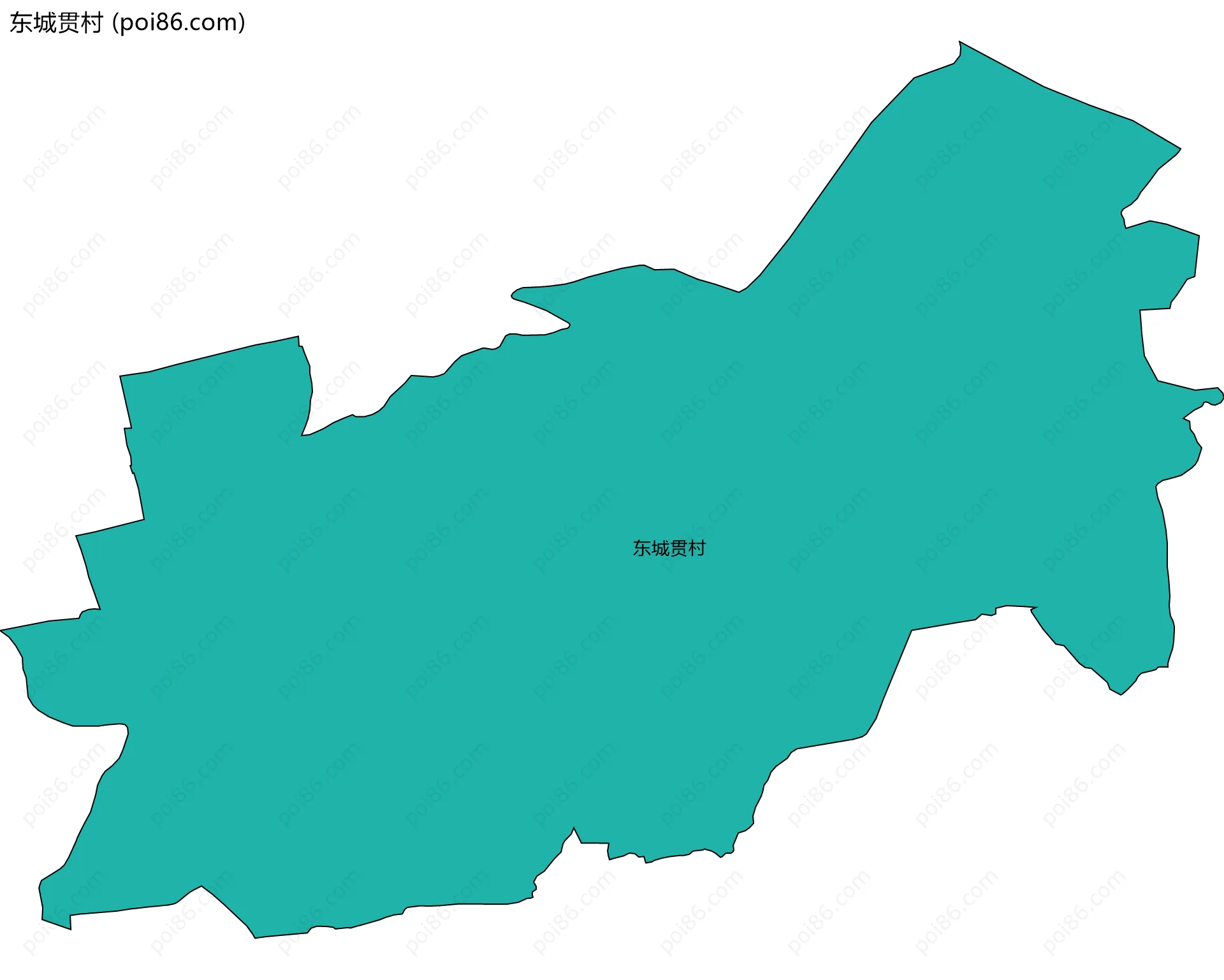 东城贯村边界地图