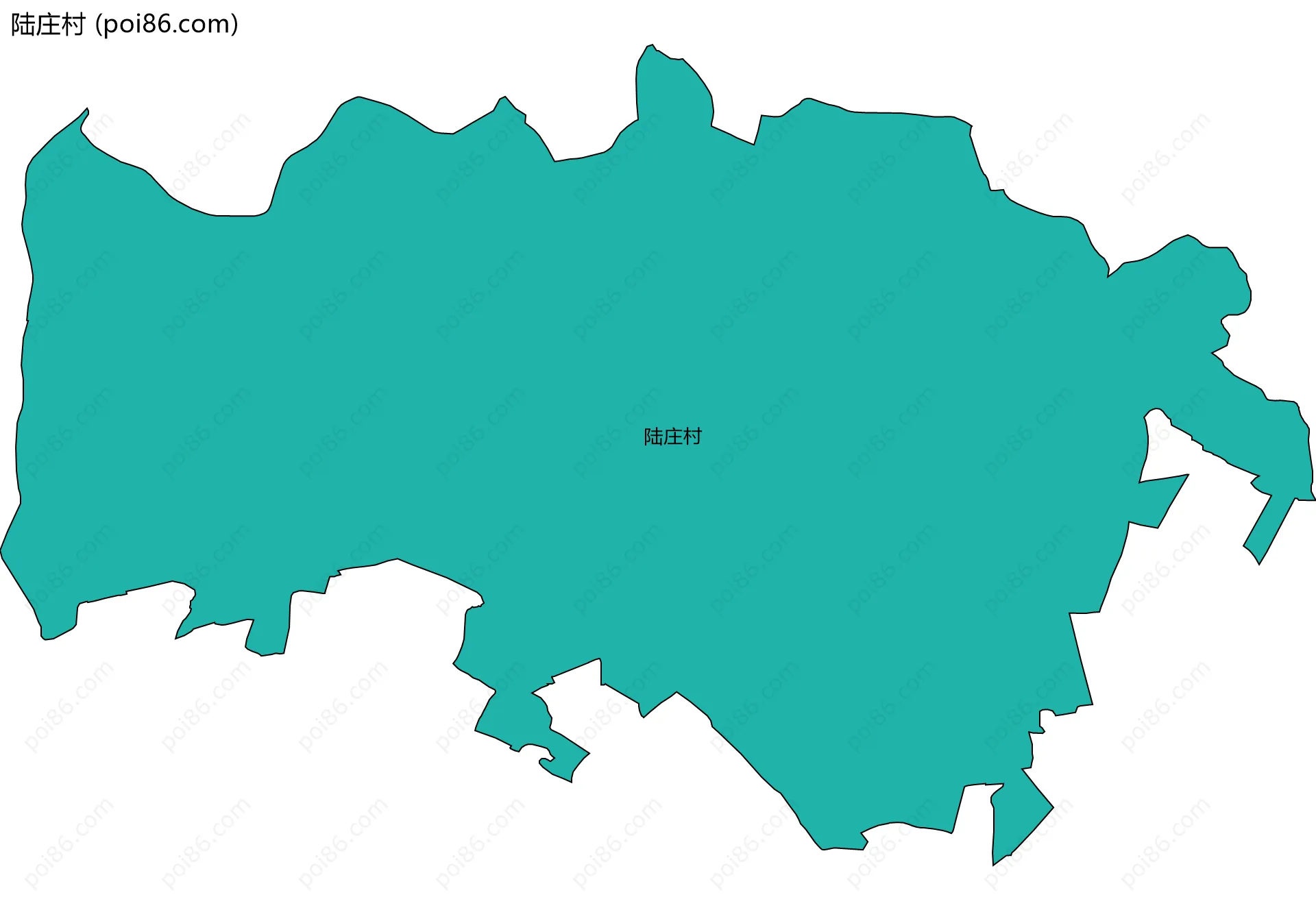 陆庄村边界地图